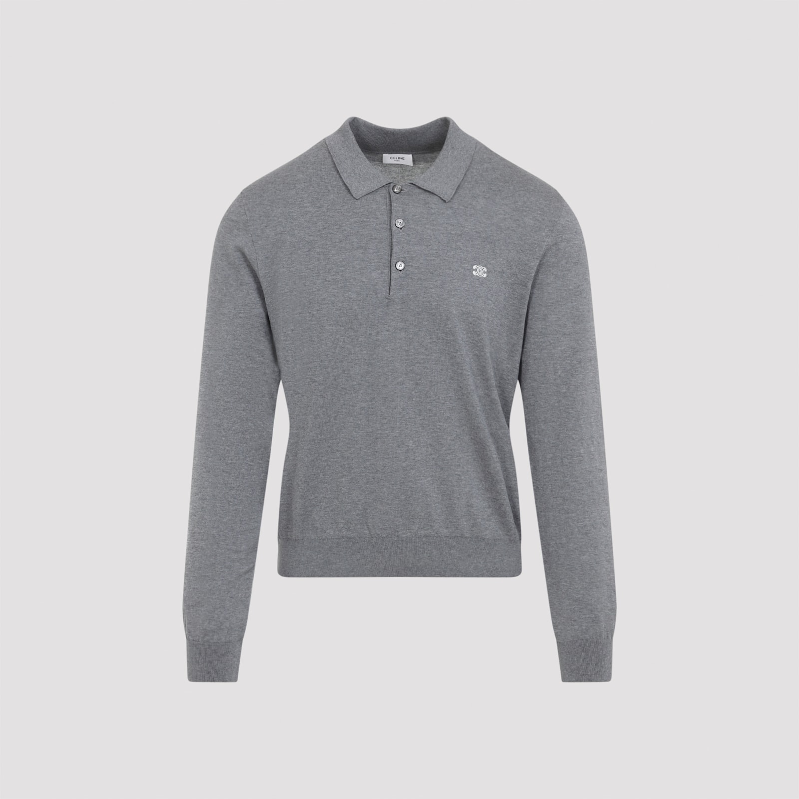 Celine Collared Sweater With Ribbed Cuffs