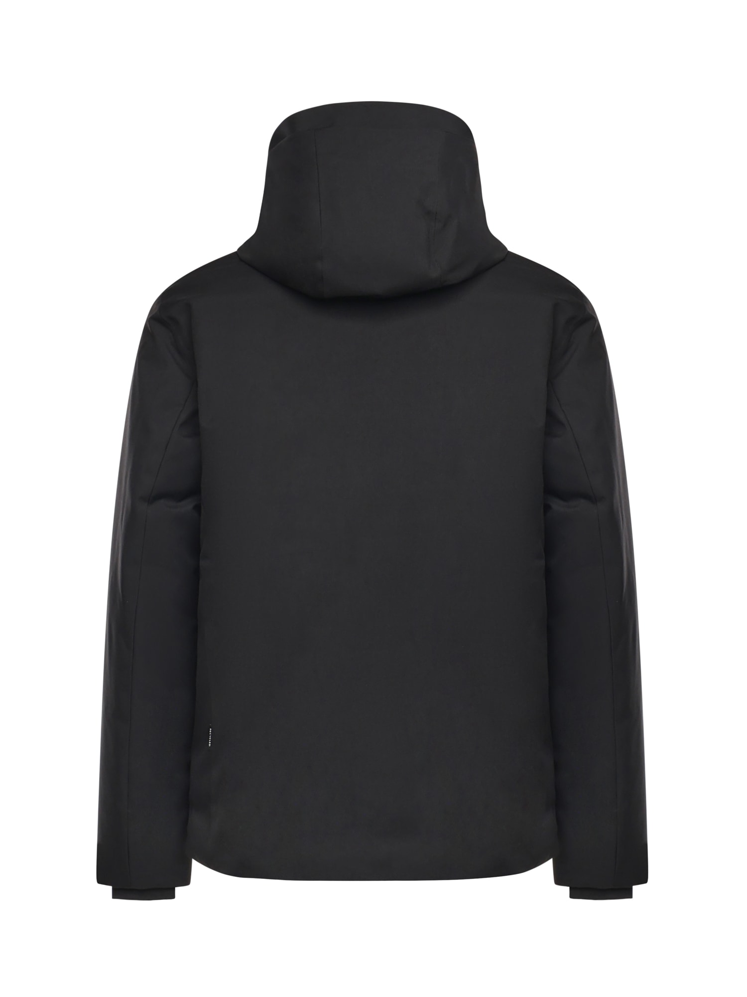 Save The Duck Hooded Down Jacket In Black