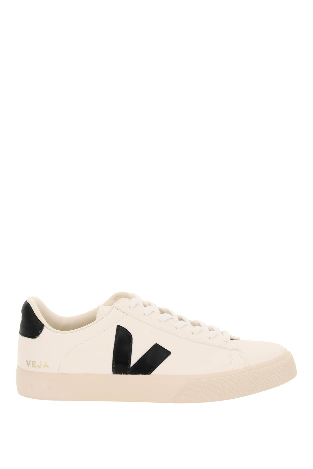 Shop Veja Campo Sneakers In Extra White Black (white)