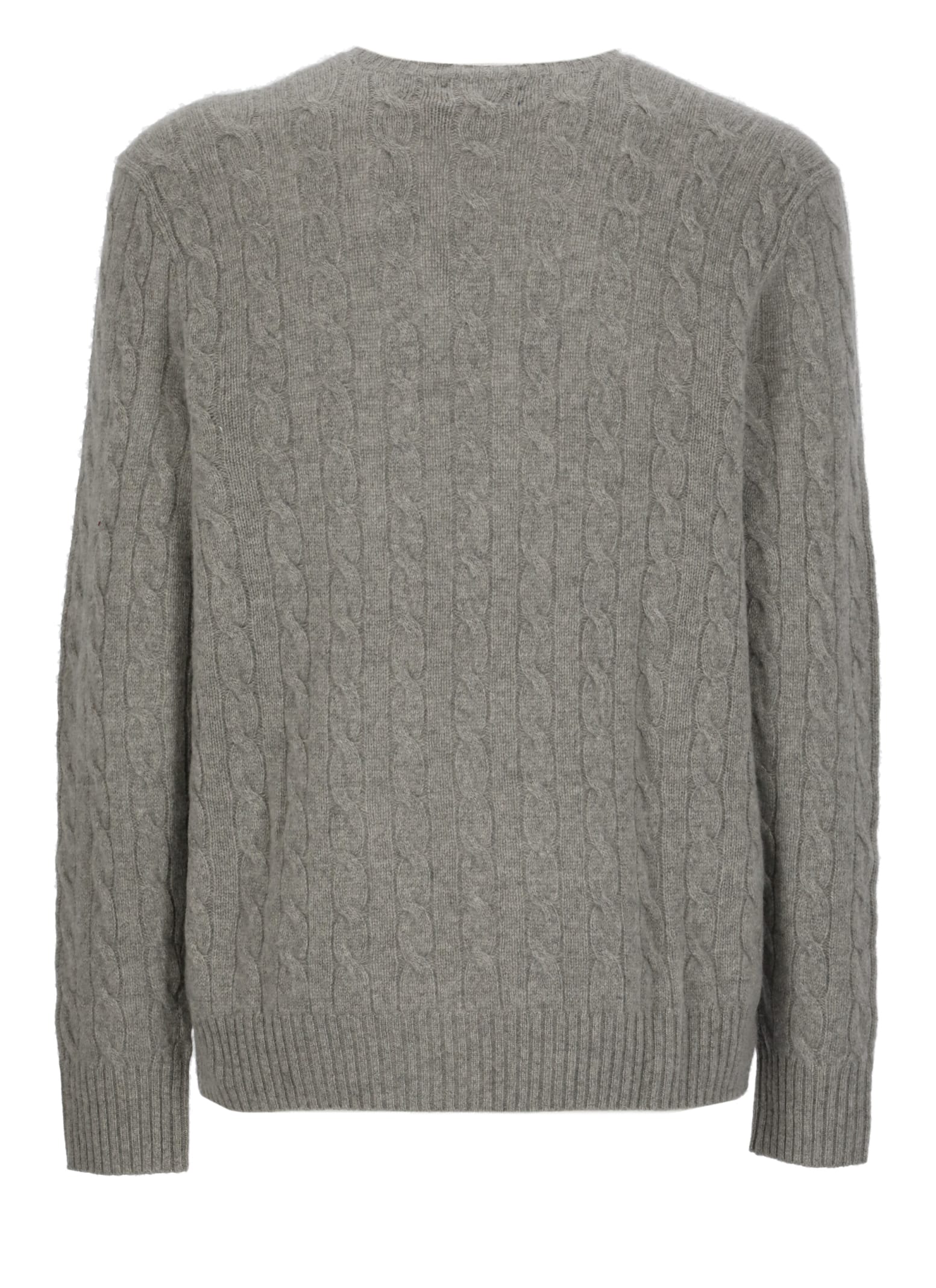 Shop Ralph Lauren Sweater With Pony In Grey