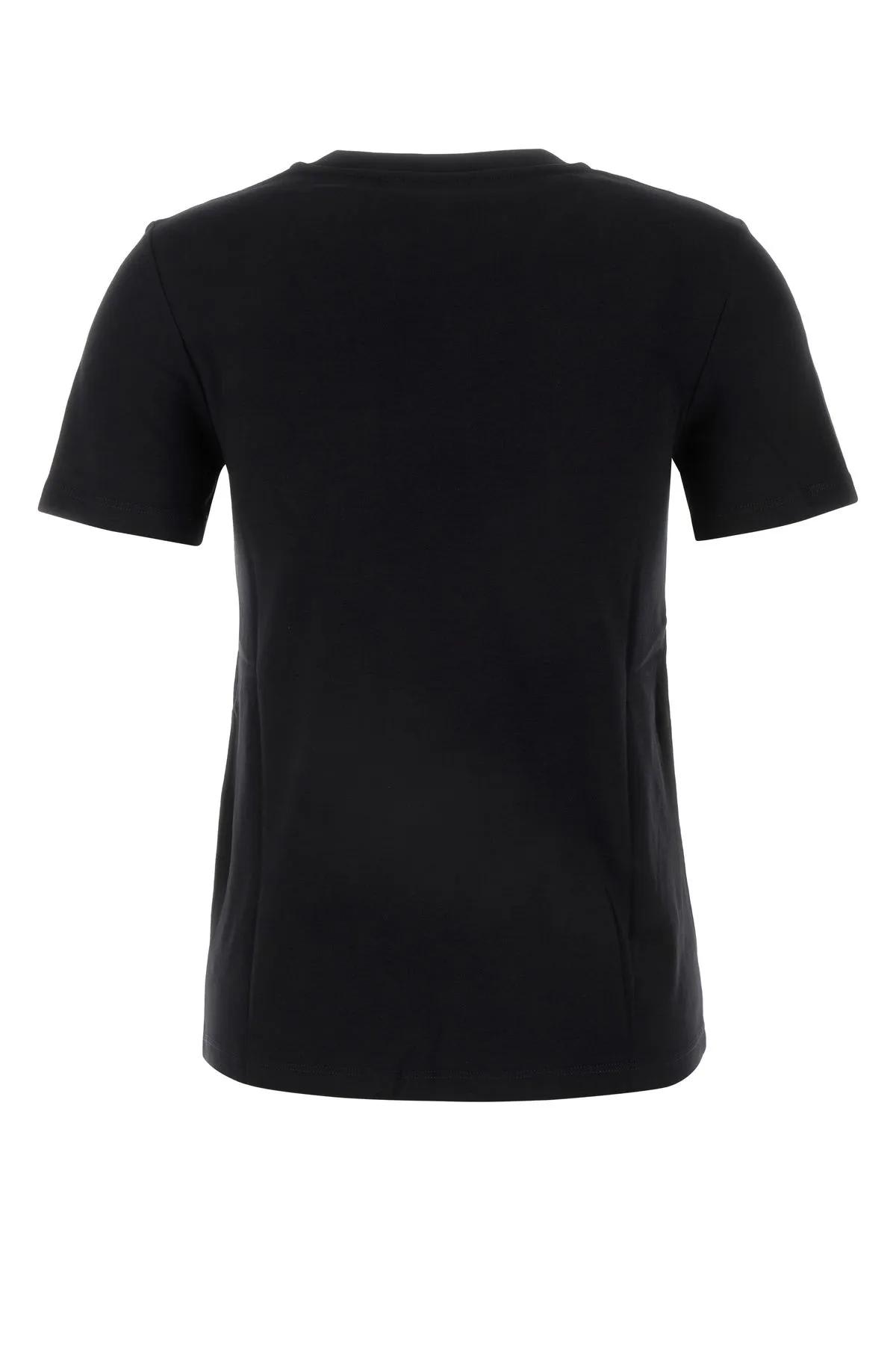 Shop 's Max Mara Black Cotton Madera T-shirt