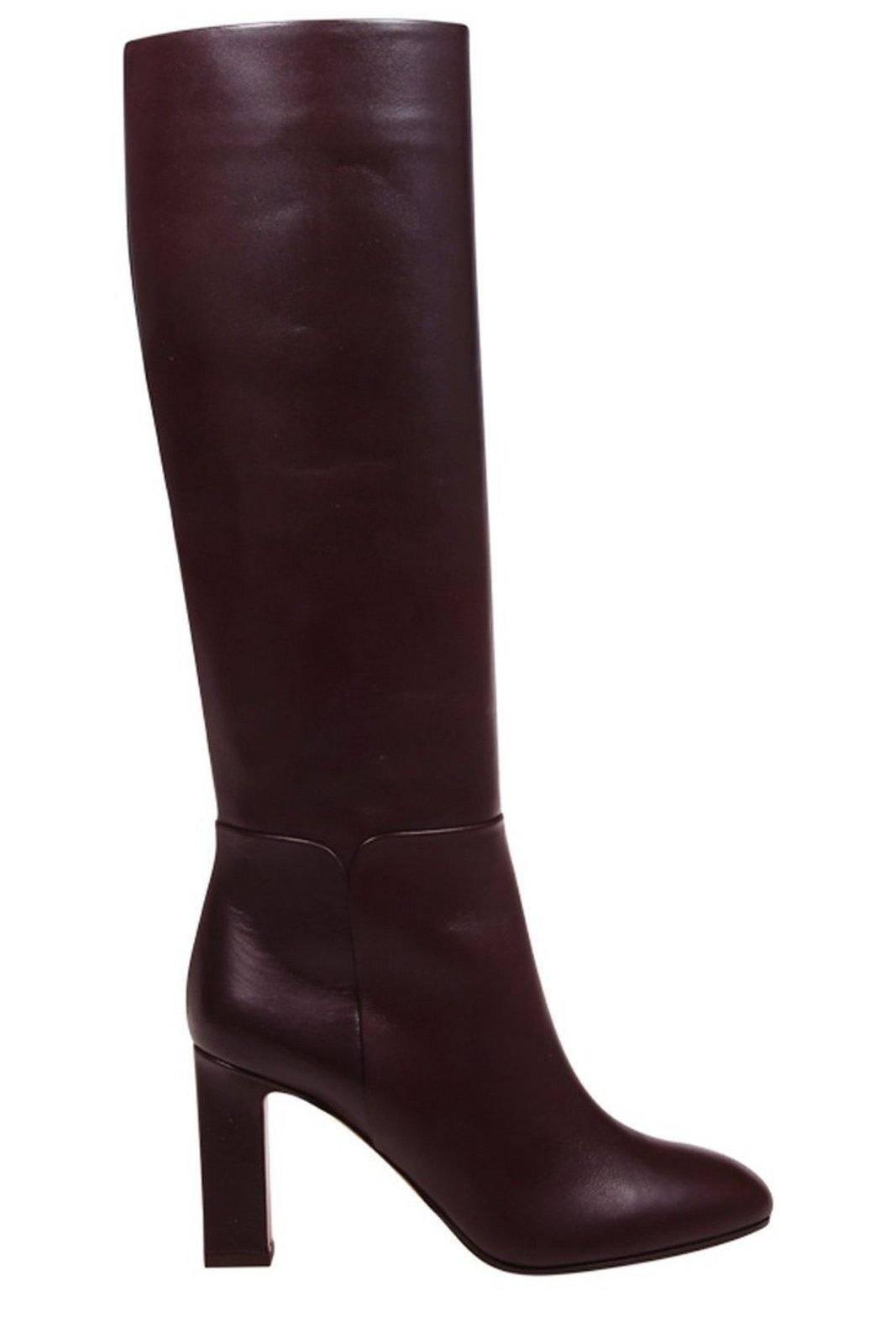 Sellier Almond-toe Boots