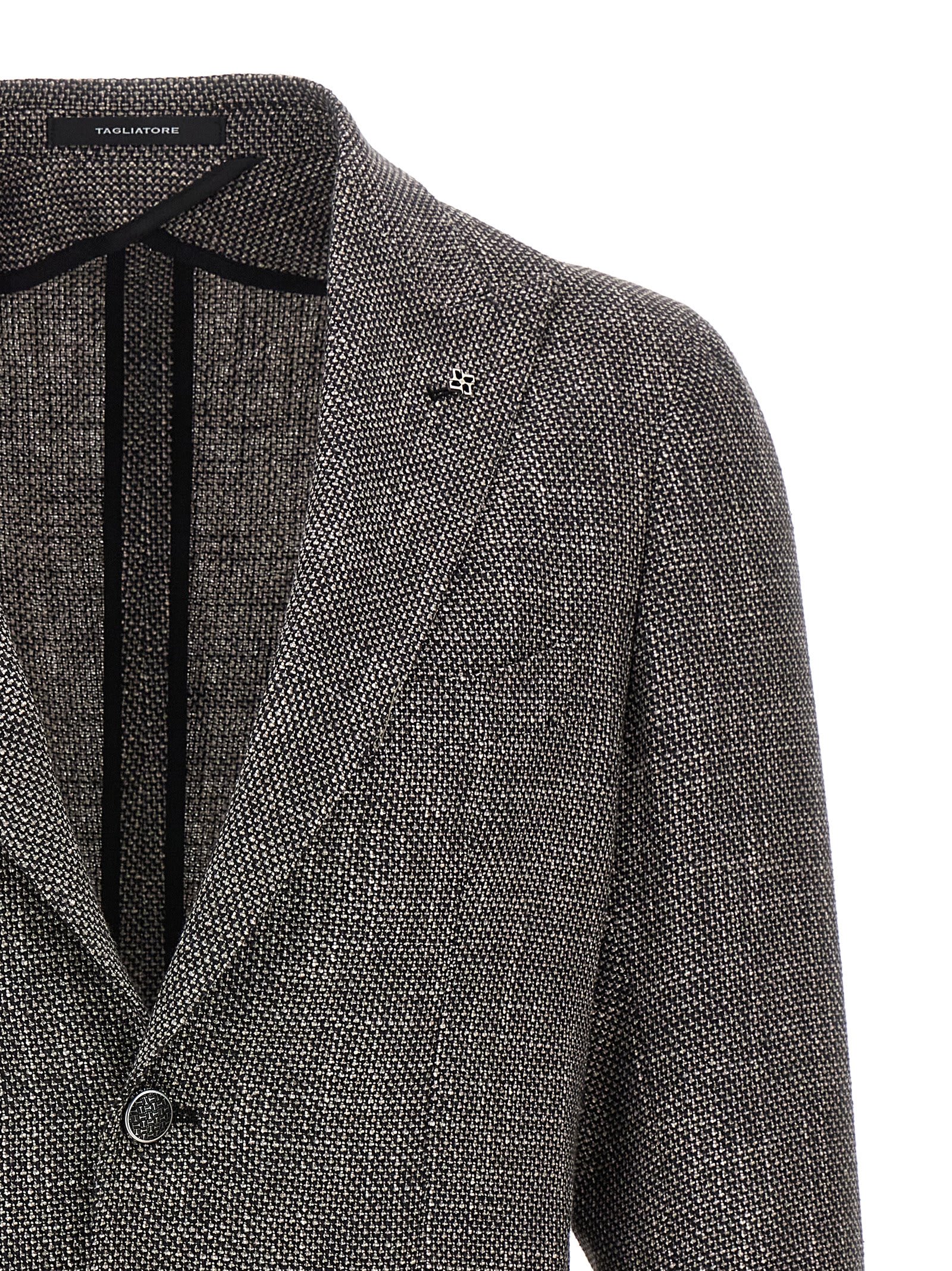 Shop Tagliatore Montecarlo Blazer In Gray