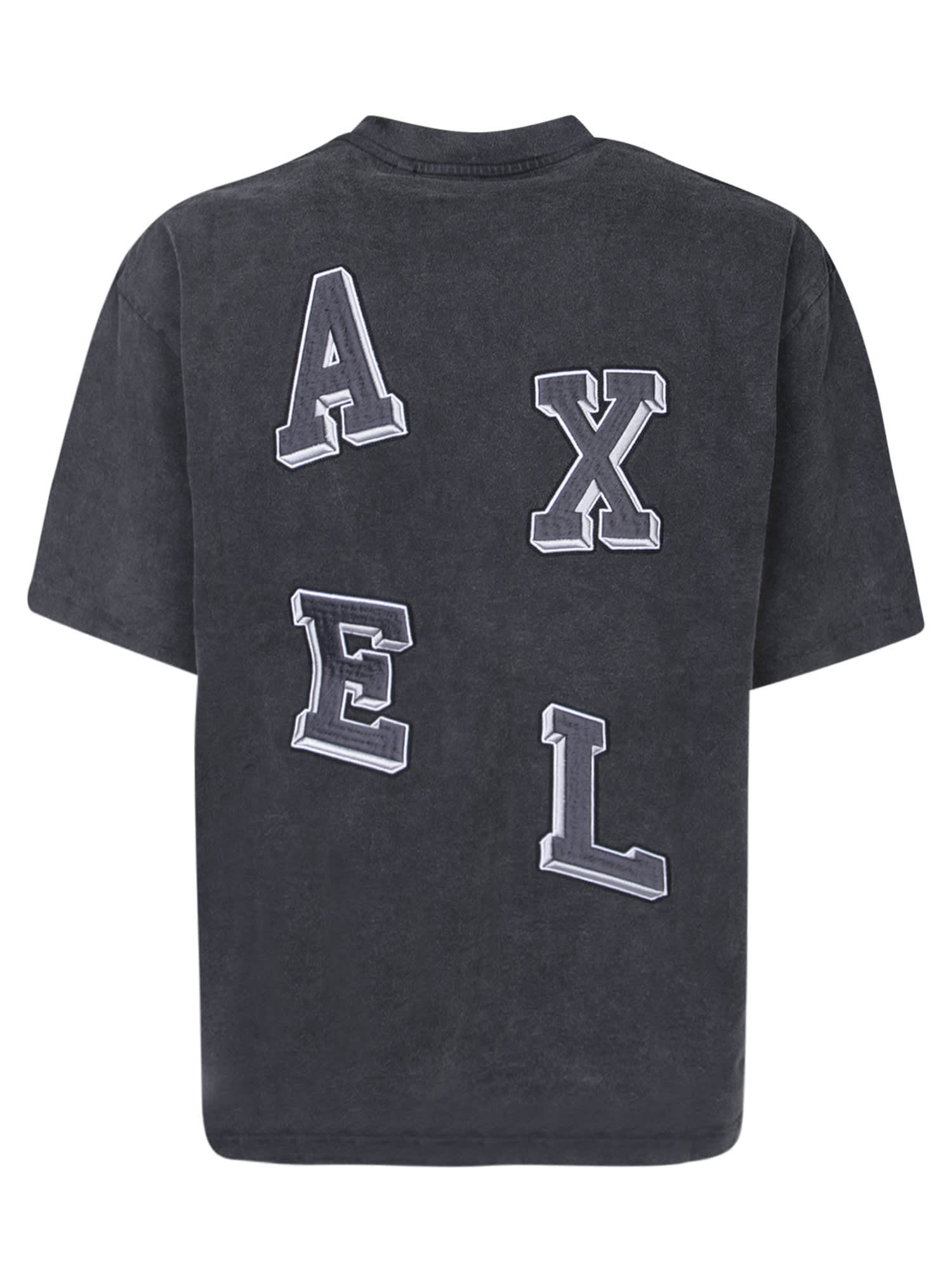Shop Axel Arigato Typo Black T-shirt