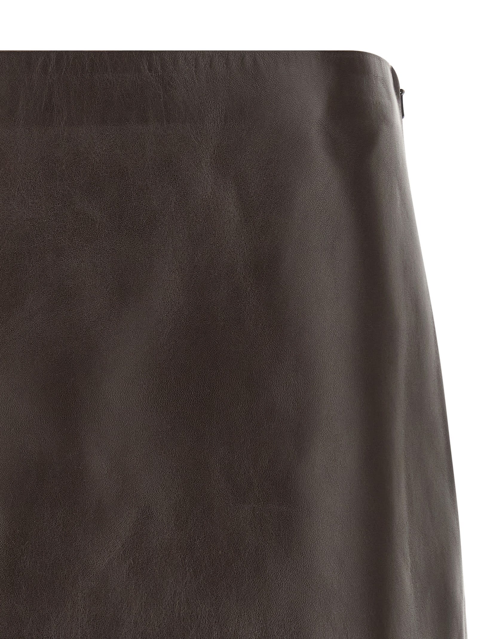 Khaite Jett Skirt In Brown