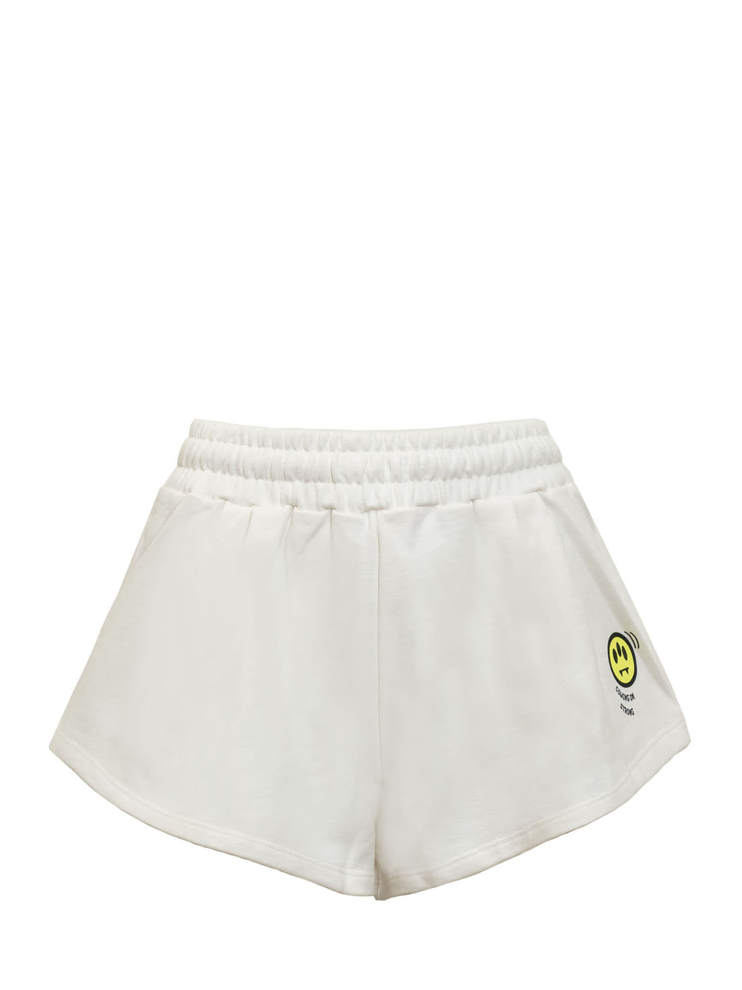 Shop Barrow Sweatshort In Off White