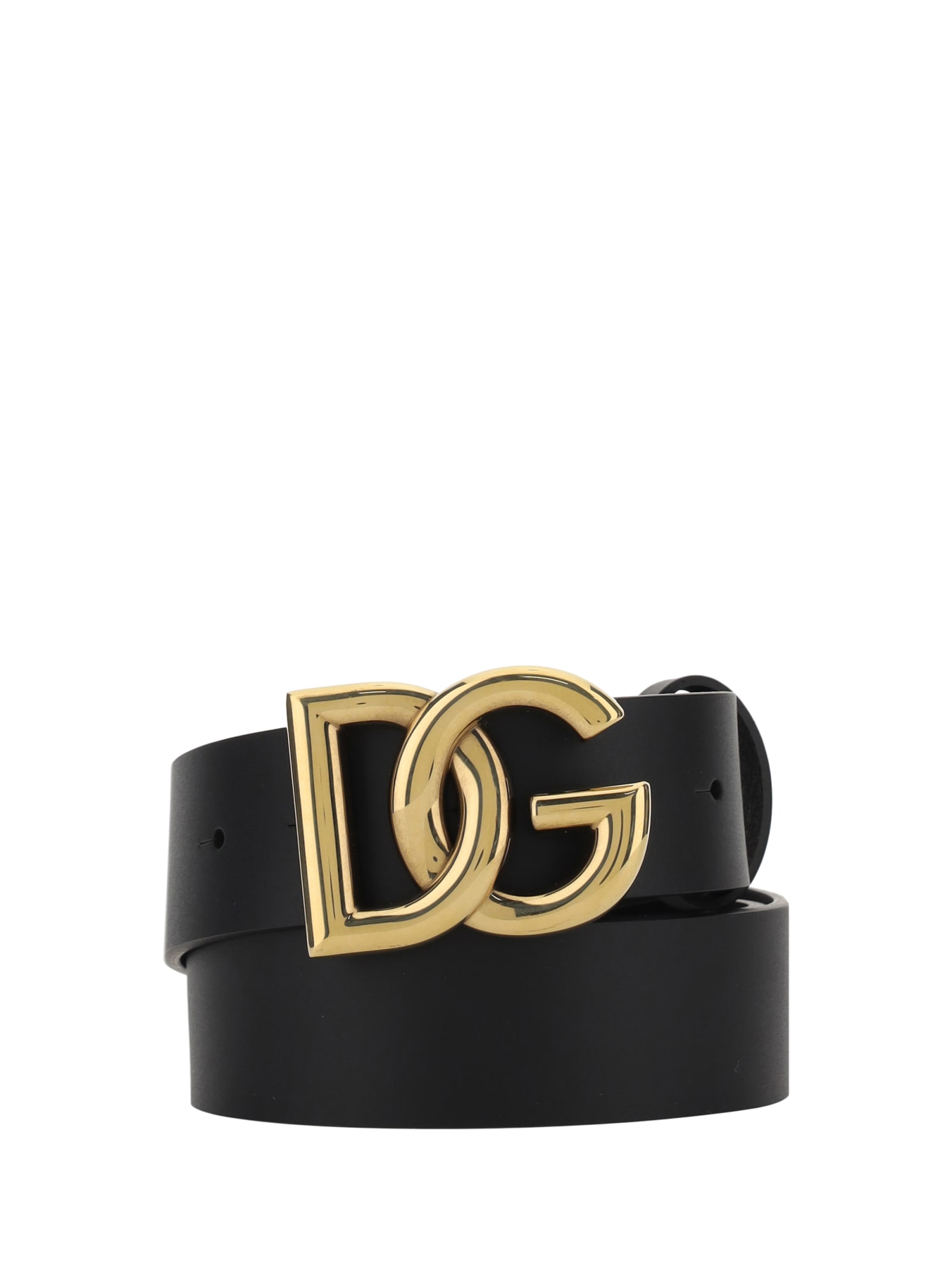 Shop Dolce & Gabbana Tosca Belt In Nero/oro