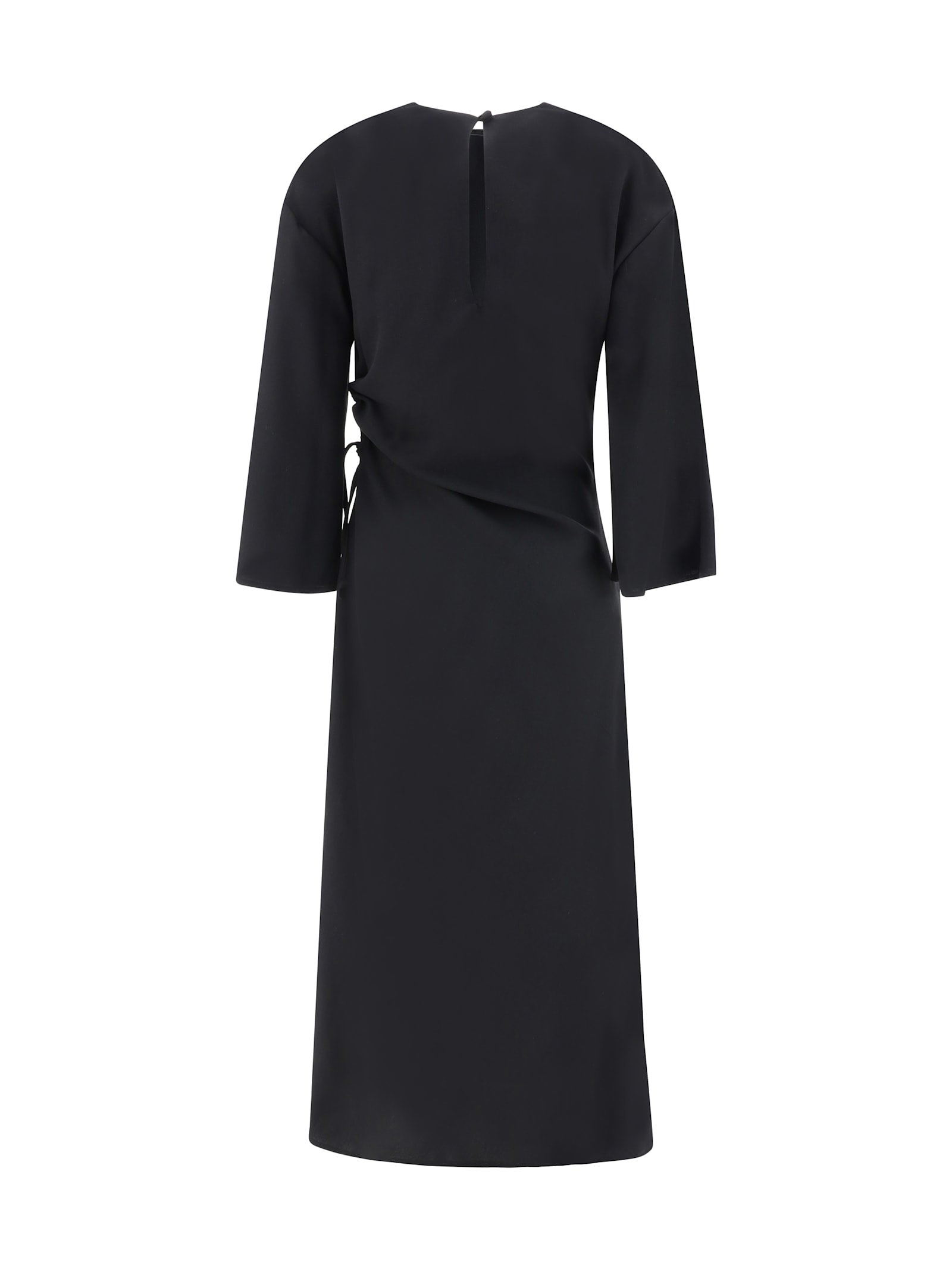 Shop Crida Milano Bassano Midi Dress In Black