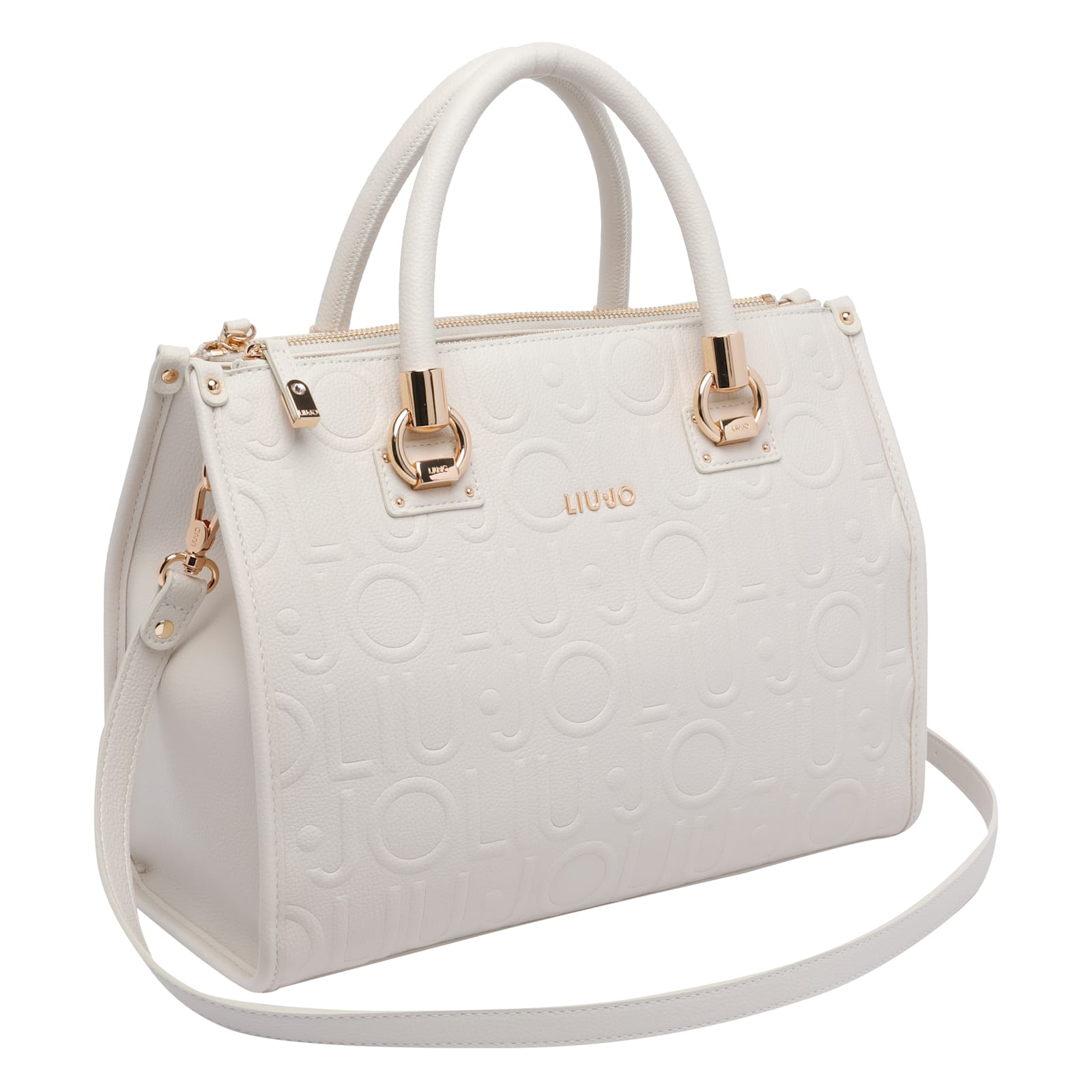 Liu •jo Logo-embossed Tote Bag In White