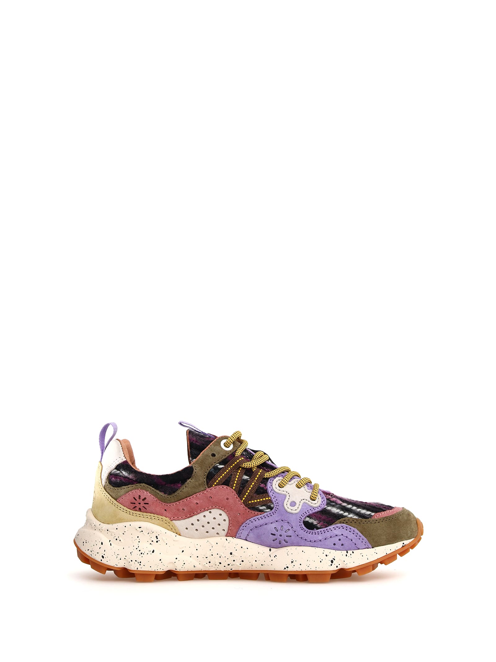 Flower Mountain Yamano 3 Brown Purple Sneakers In Multi