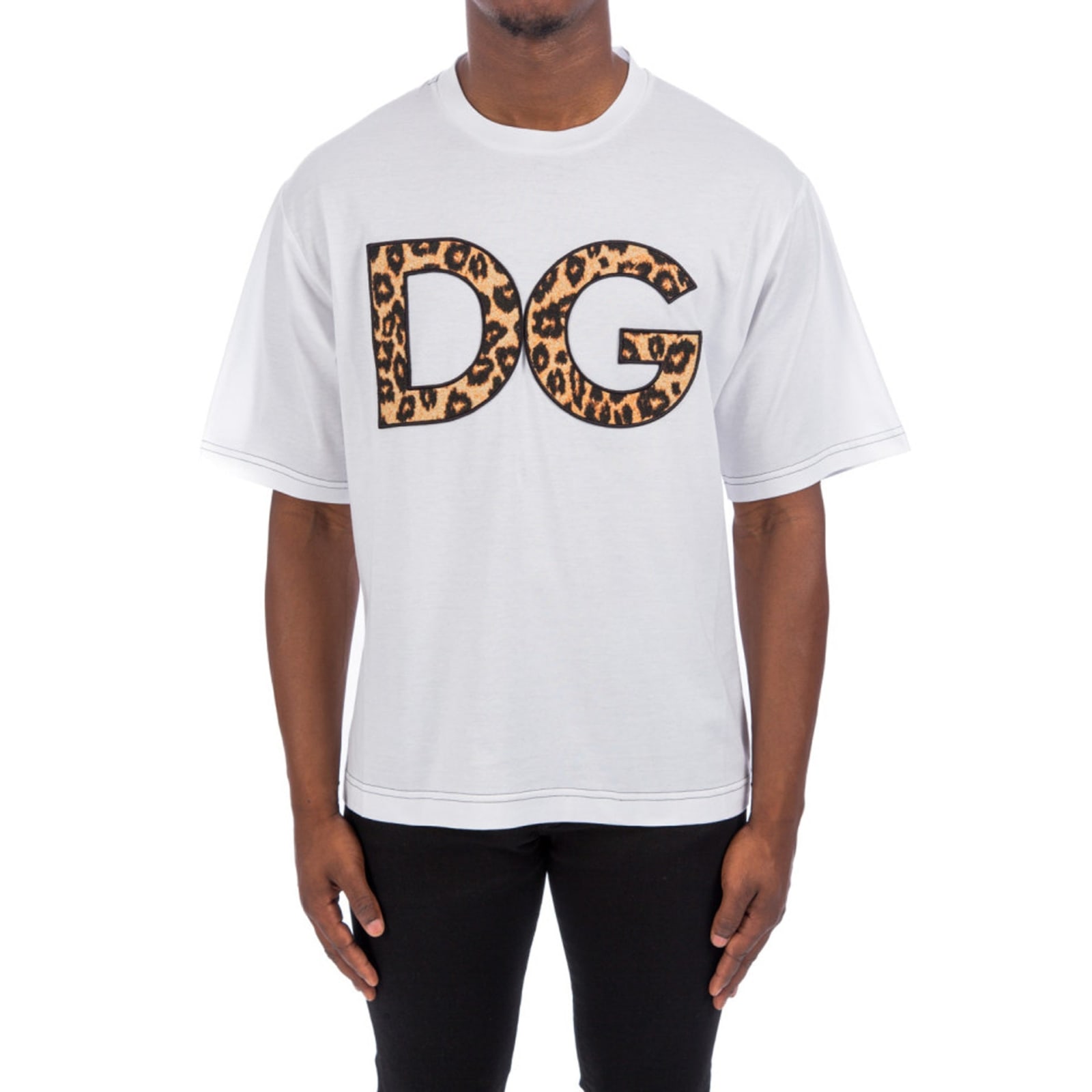 Shop Dolce & Gabbana Dg T-shirt In White