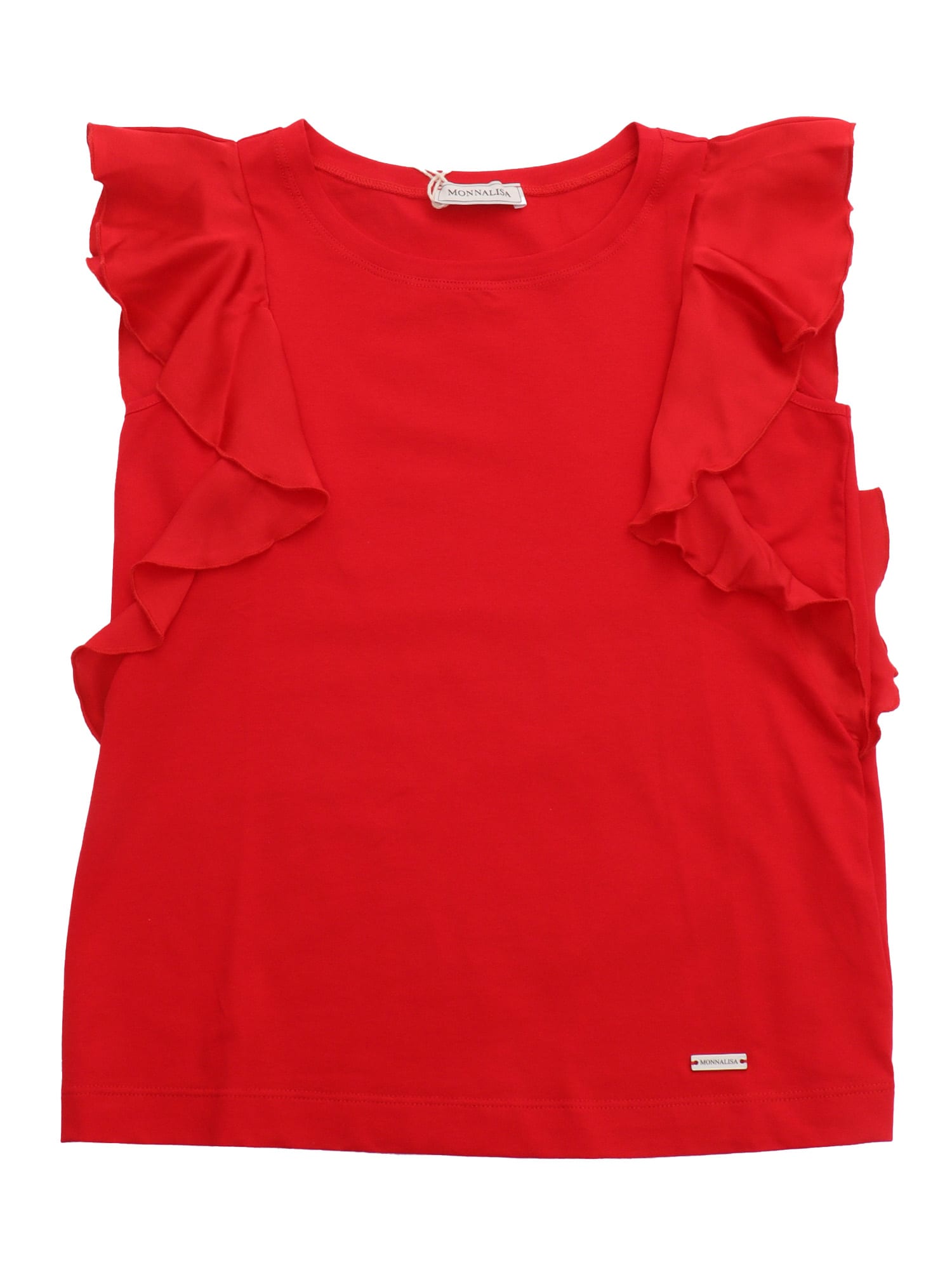 Monnalisa Jersey Top In Red