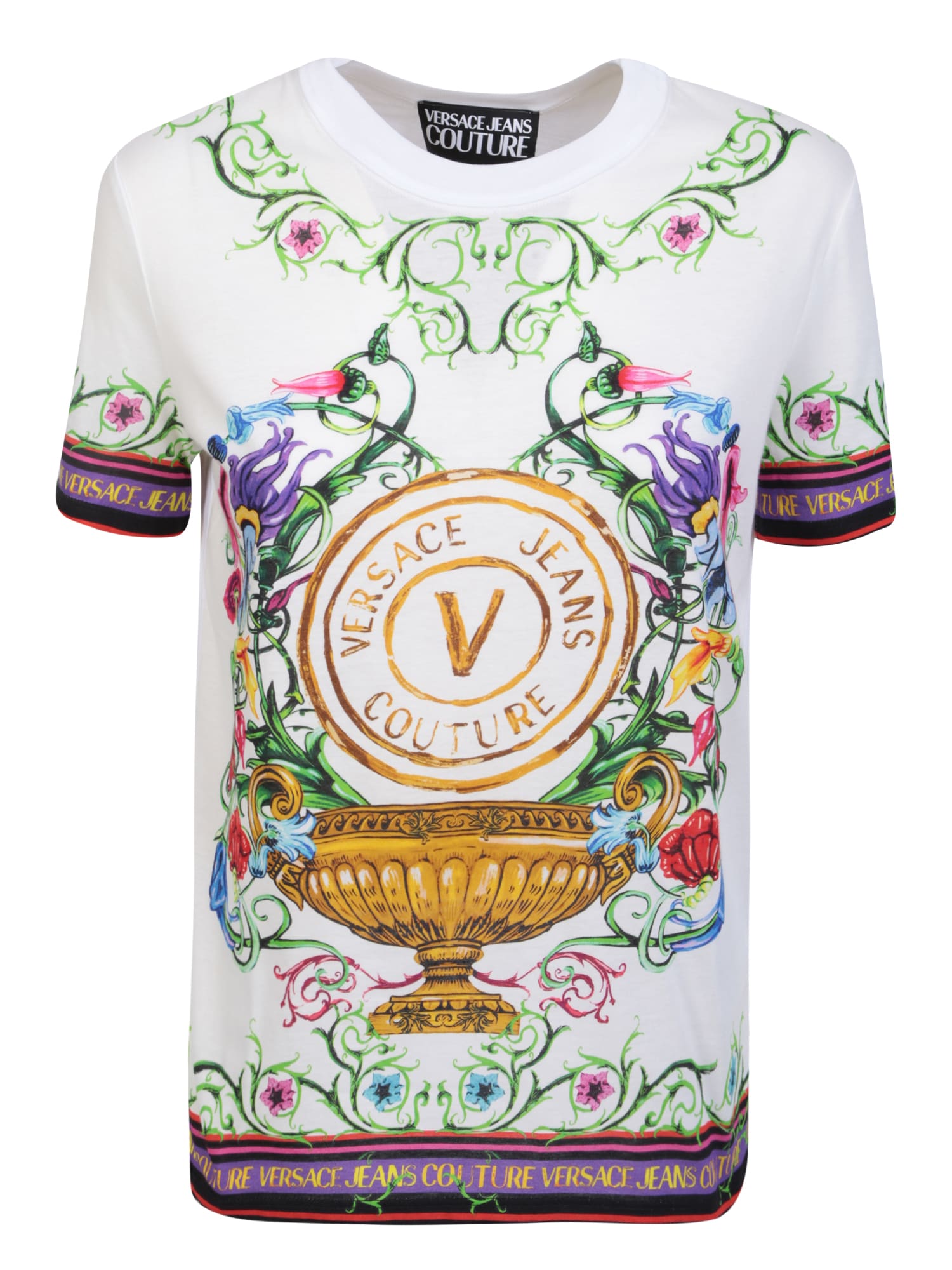 Versace Jeans Couture Versace Jeans Couture V-EMBLEM PRINT T-shirt -  Stylemyle