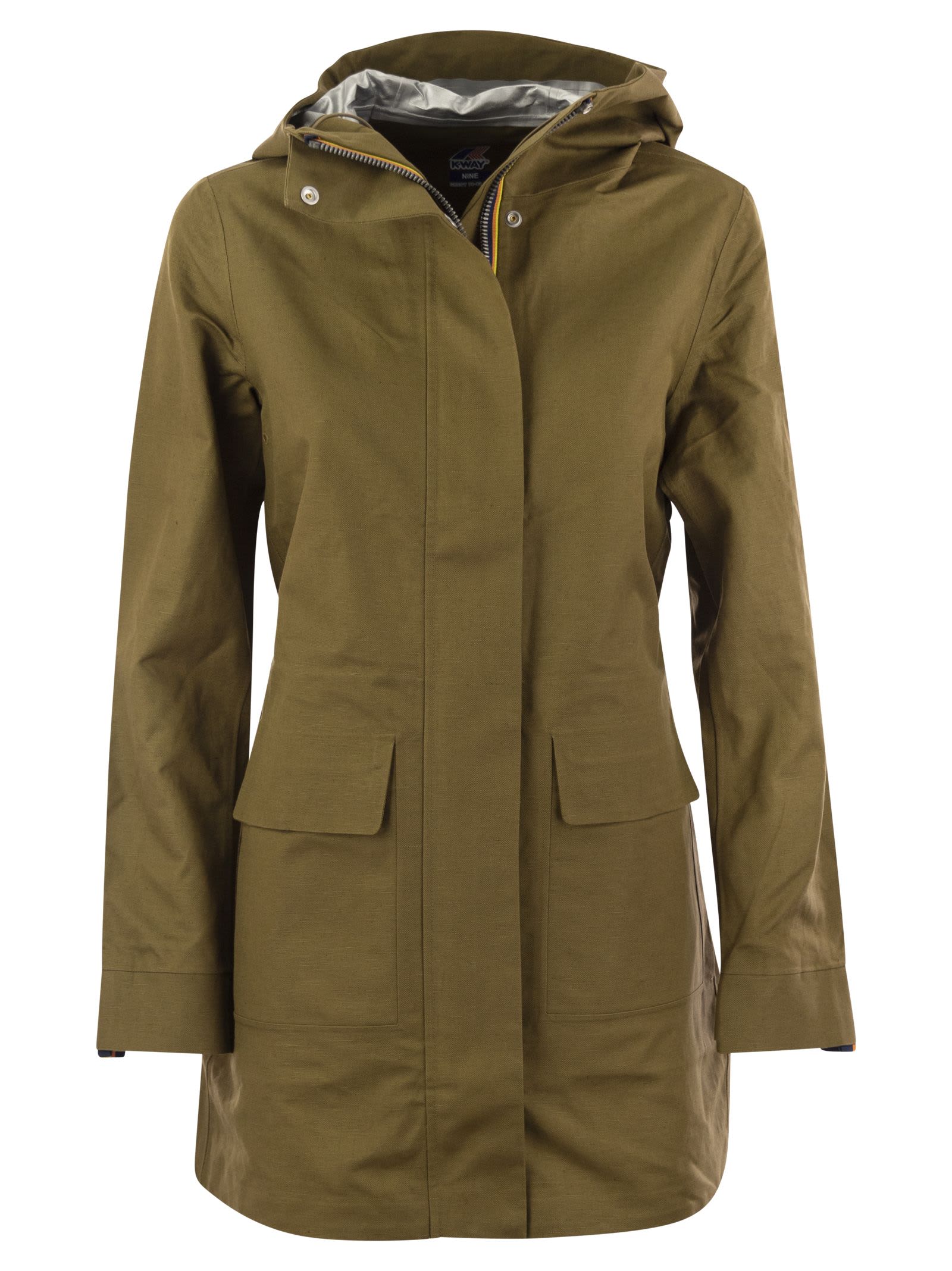 Shop K-way Thersa - Hooded Jacket In Brown