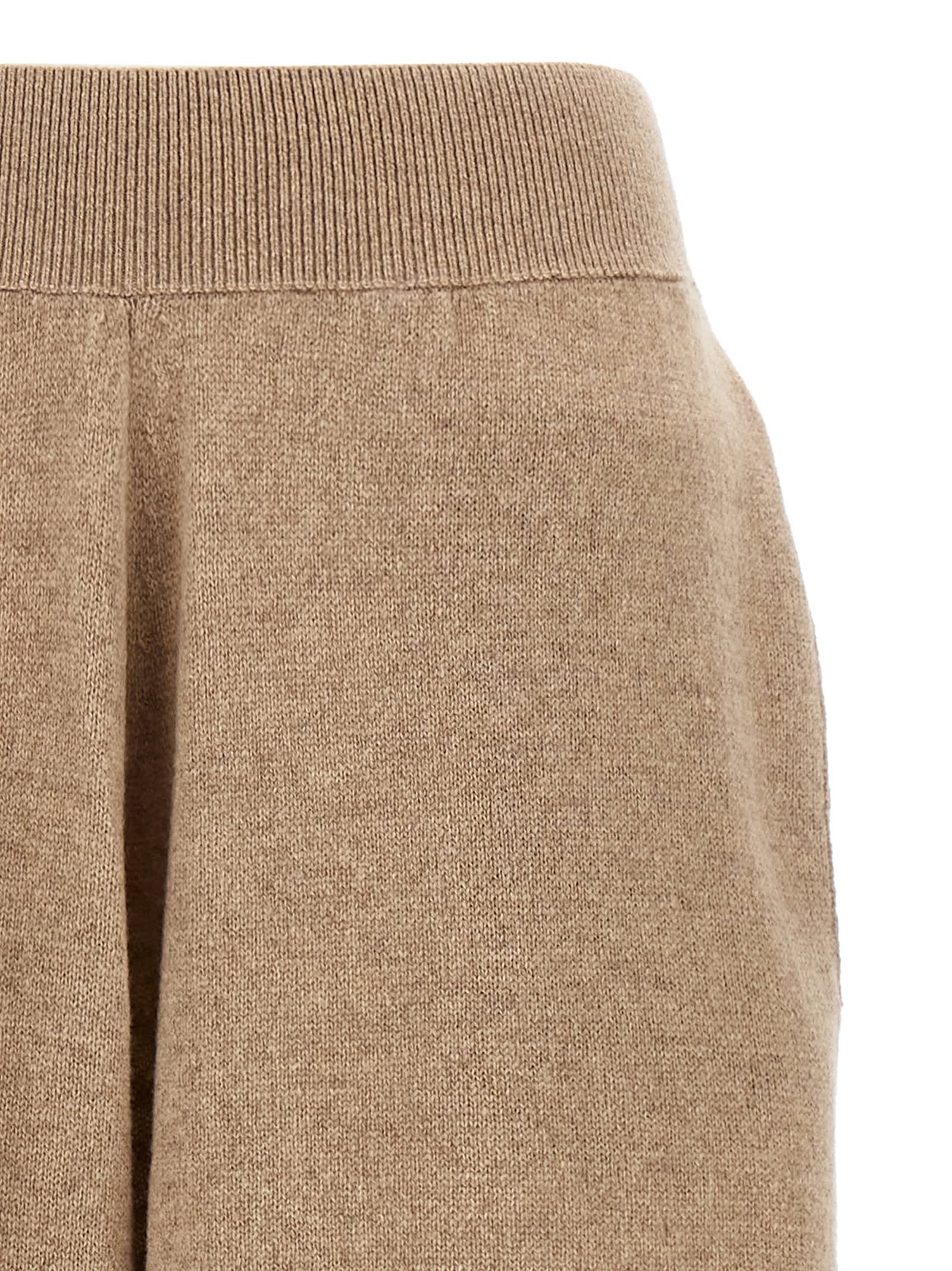 Shop Stella Mccartney Knitted Pants In Beige