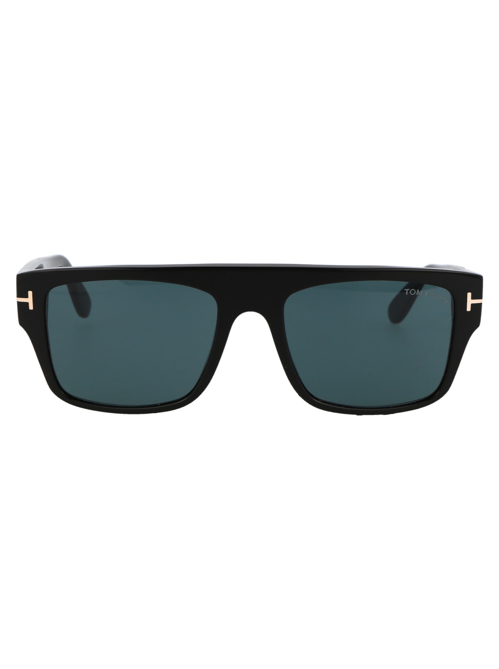Tom Ford Dunning-02 Sunglasses In 01v Nero Lucido / Blu