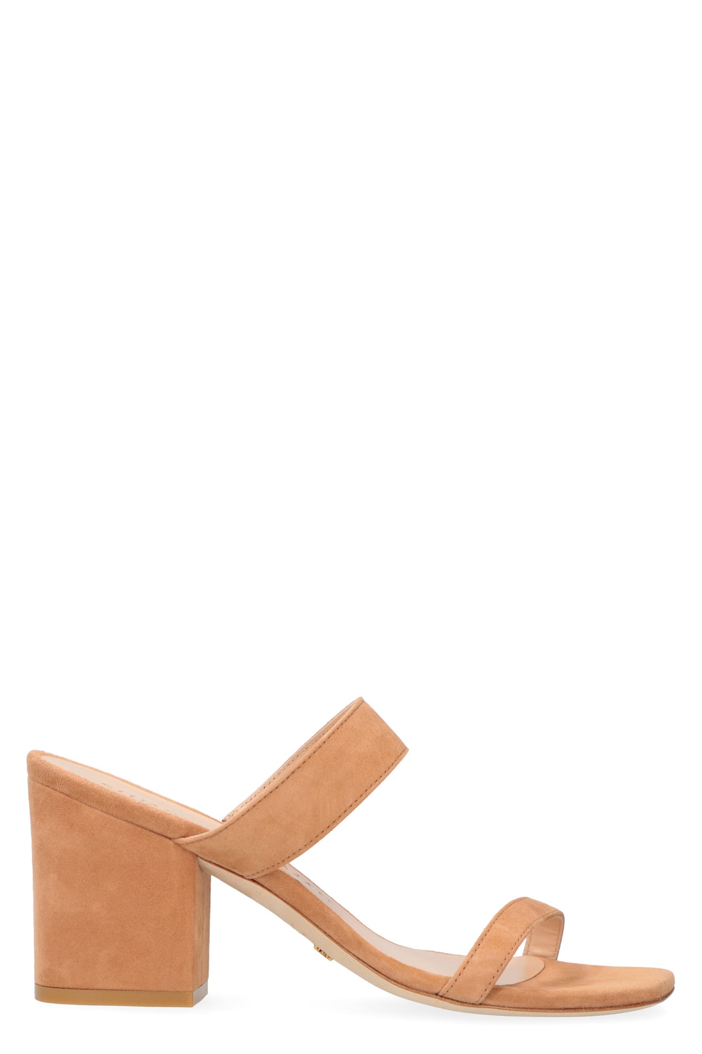 Buy Stuart Weitzman Olive Suede Mules online, shop Stuart Weitzman shoes with free shipping
