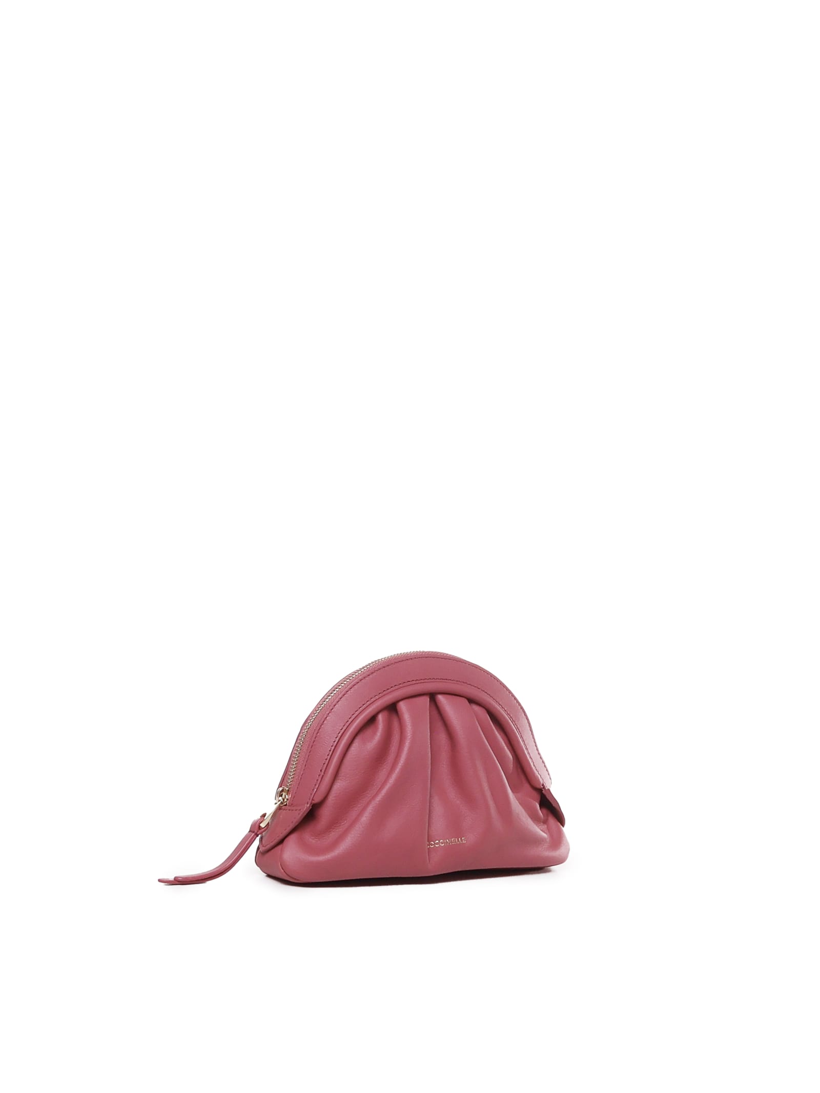 Shop Coccinelle Cheek Clutch In Rosewood