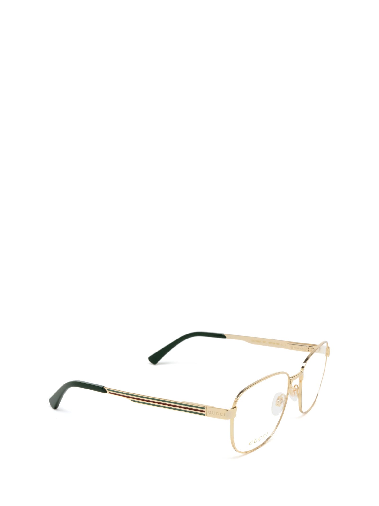 Shop Gucci Gg1225o Gold Glasses