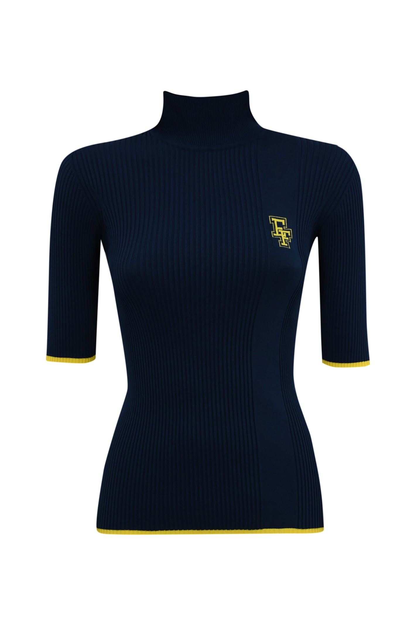 Viscose Knit Turtleneck With College Logo