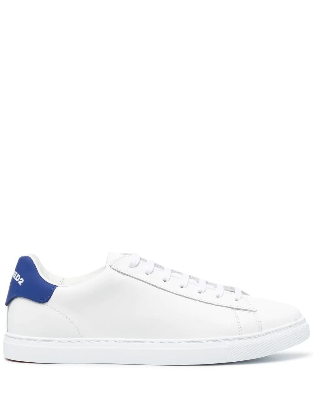 DSQUARED2 MAN WHITE AND BLUE NEW TENNIS SNEAKERS,SNM0005-11570001 M328