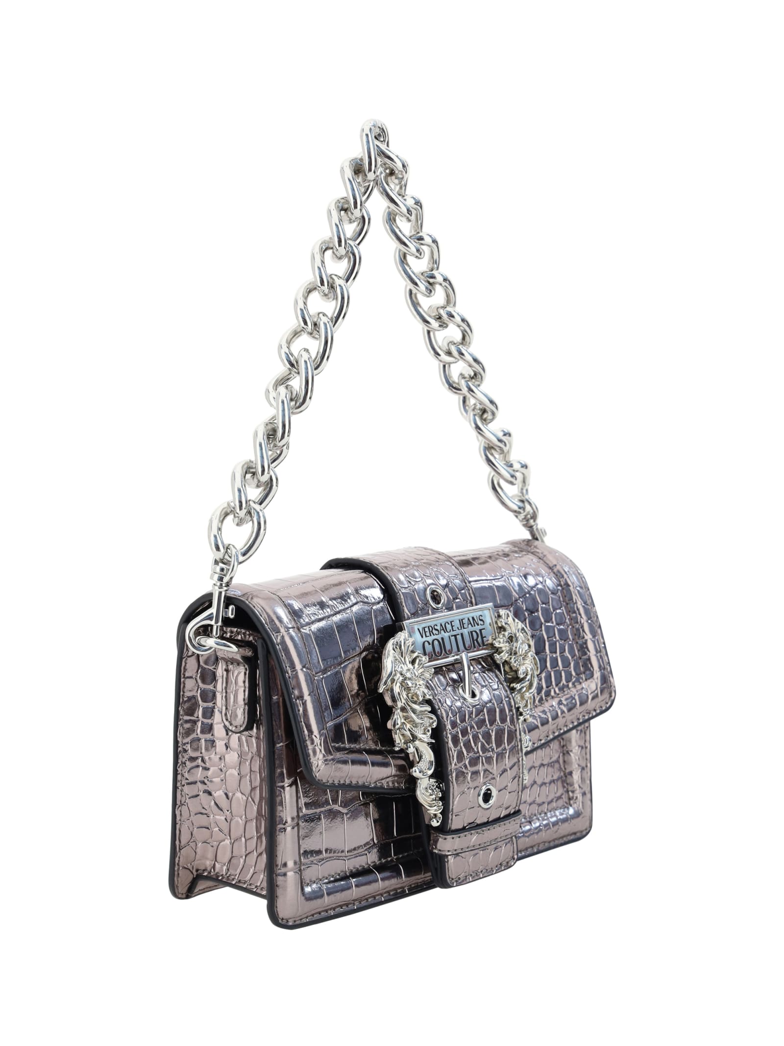 Versace Jeans Couture Shoulder Bag In Canna Di Fucile