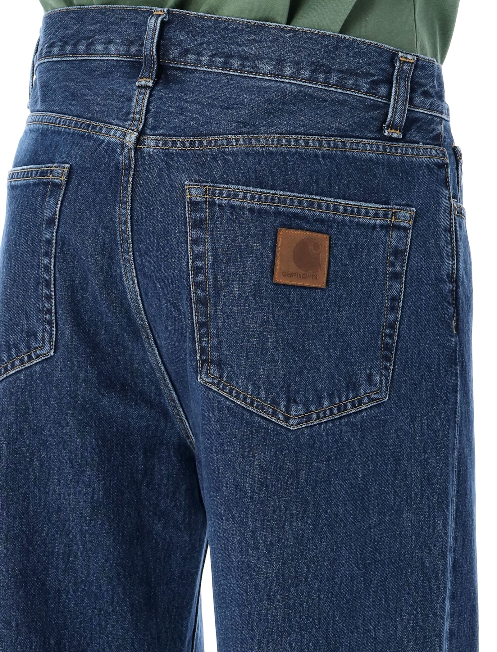 Carhartt Pants Wip Men Color Denim In Blue Stone Wash