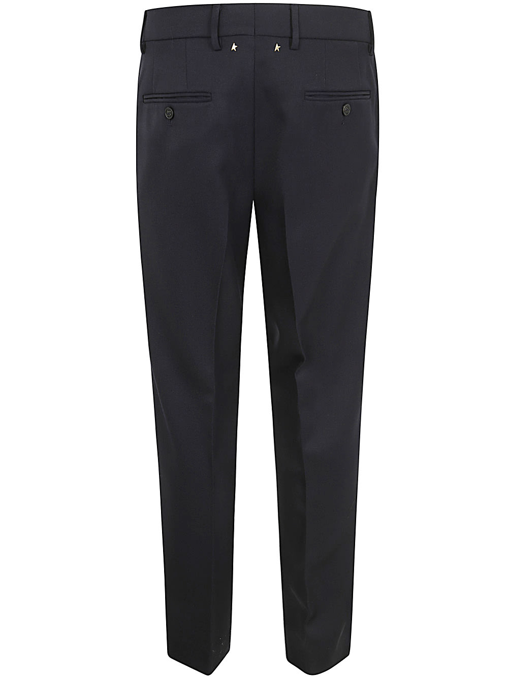 Shop Golden Goose Golden M`s Milano Pants Compact Gabardine Wool In Dark Blue