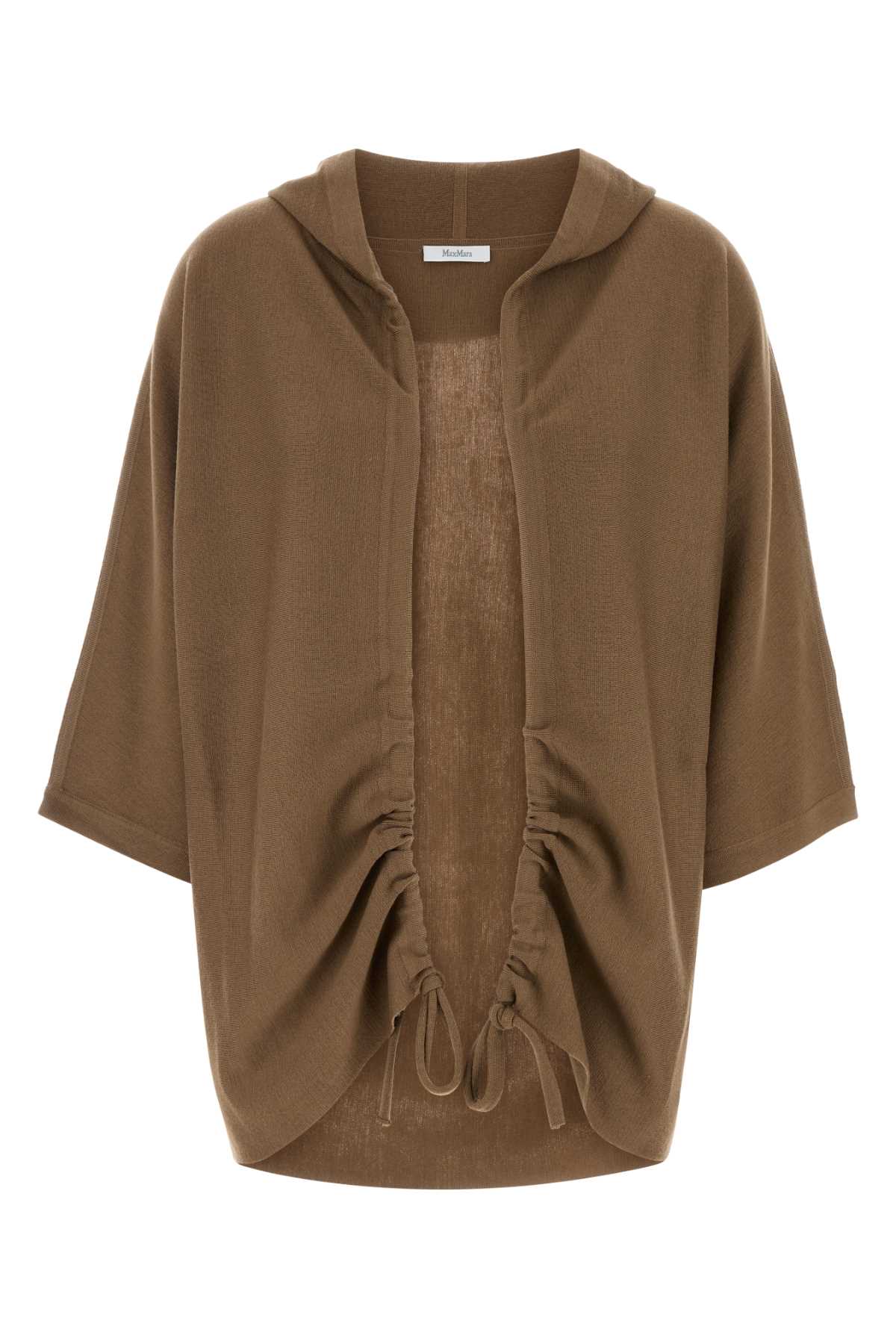 Brown Wool Aster Cardigan