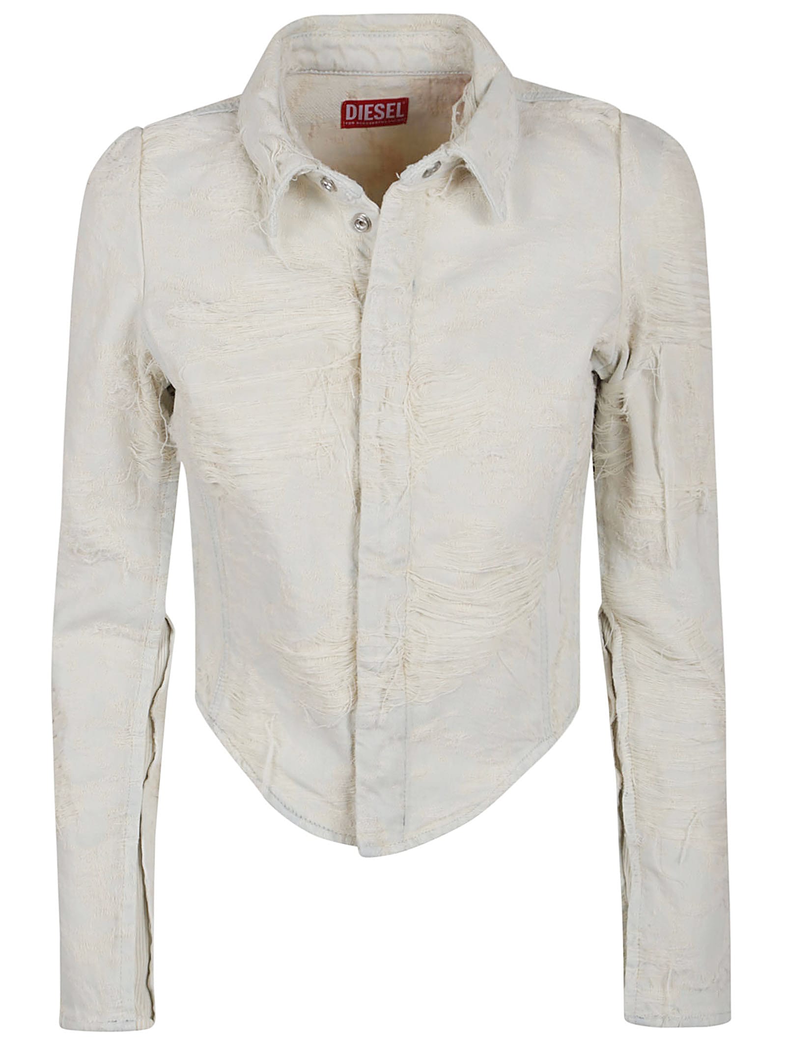 Diesel Slim Fit Stonewash Cotton Shirt
