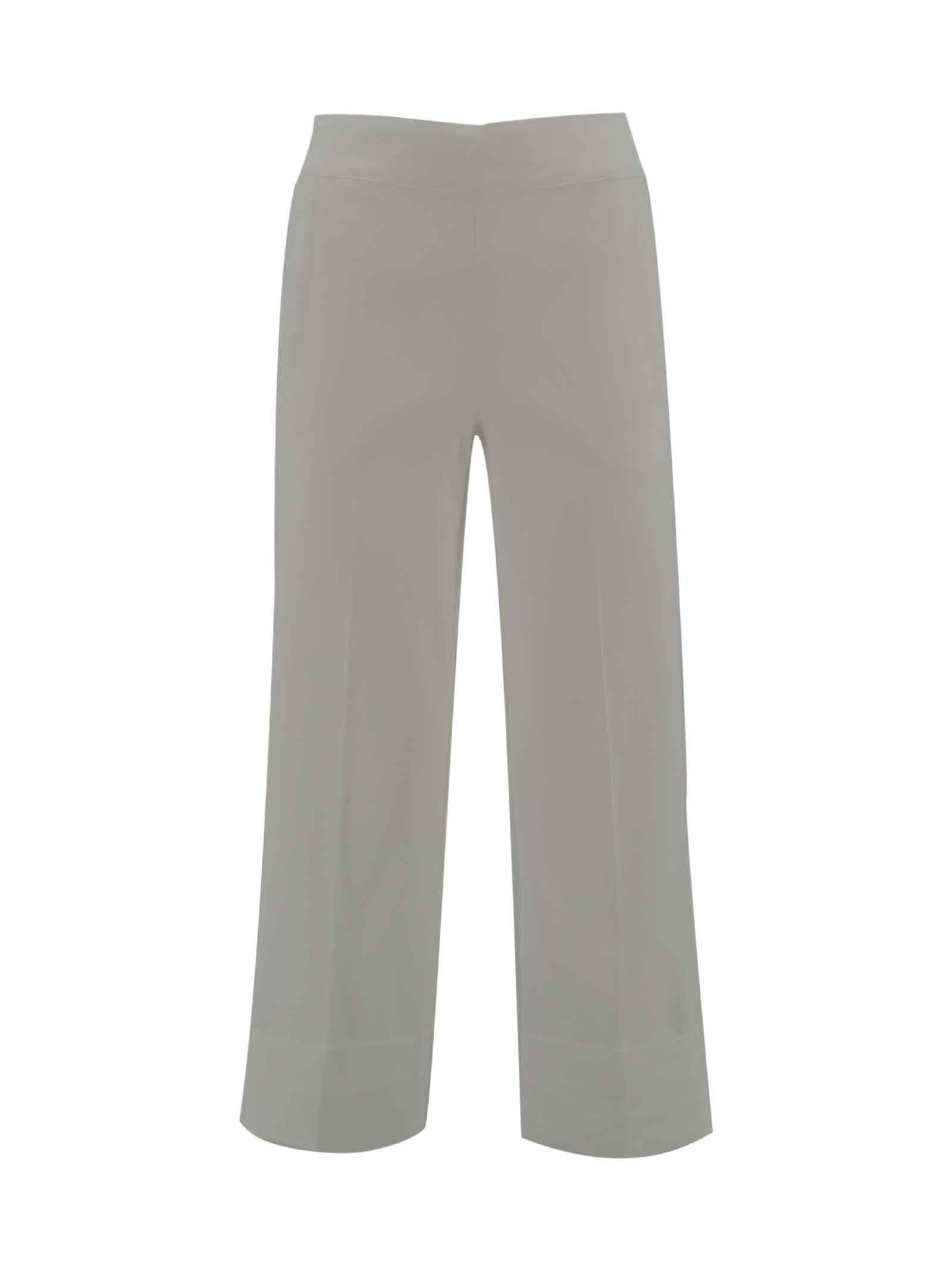 D-exterior Slim Cut Trousers In White