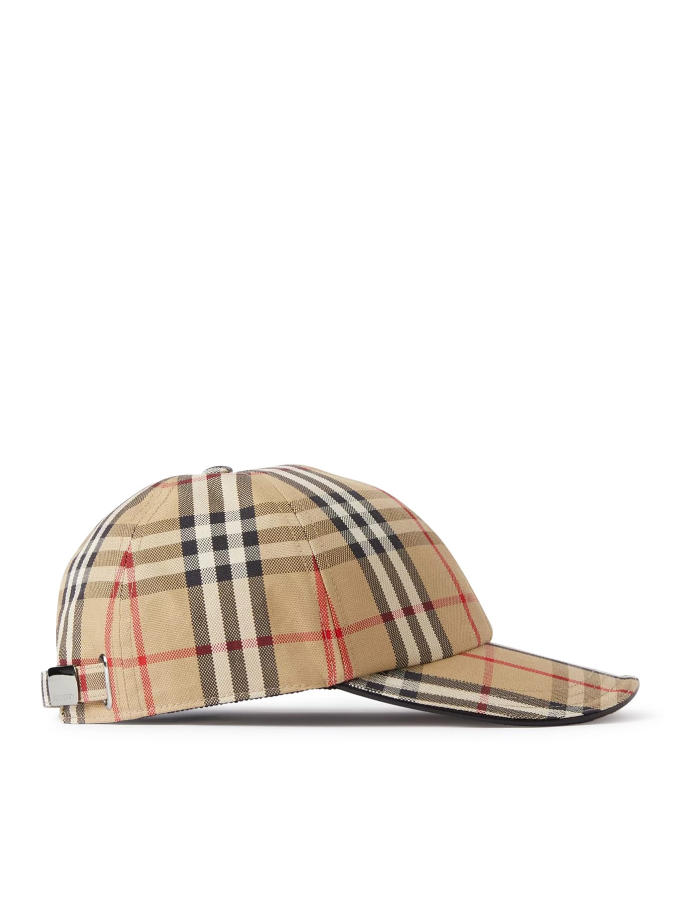 Shop Burberry Mh Vintage Chk Bsb Cap Other Softs Unisex In Archive Beige