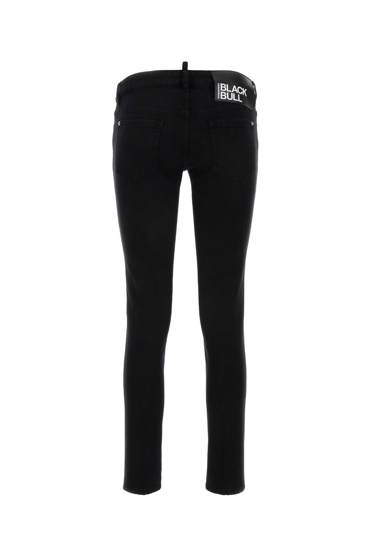 Shop Dsquared2 Black Stretch Denim Jennifer Jeans
