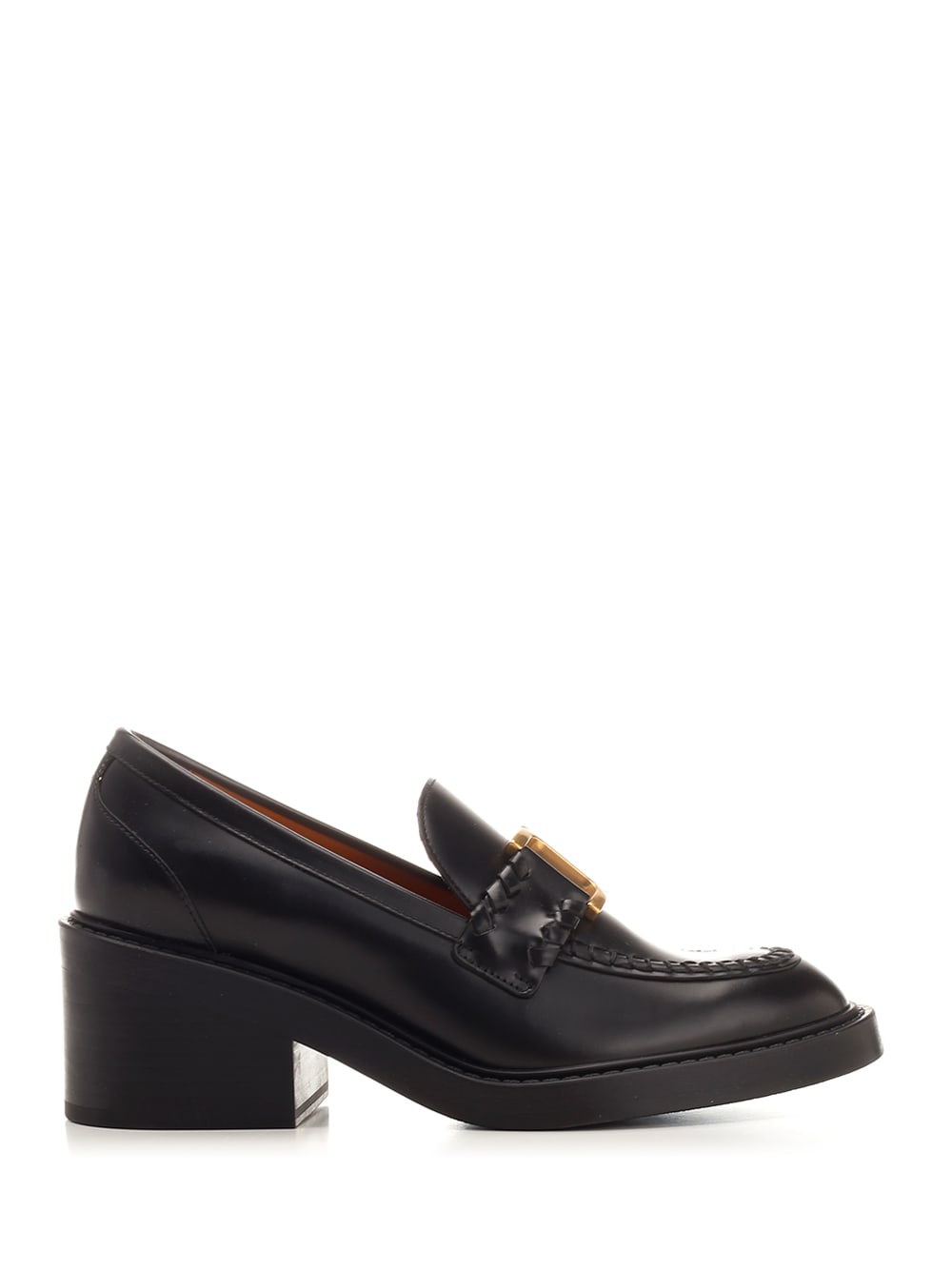 Shop Chloé Marcie Loafers In Nero