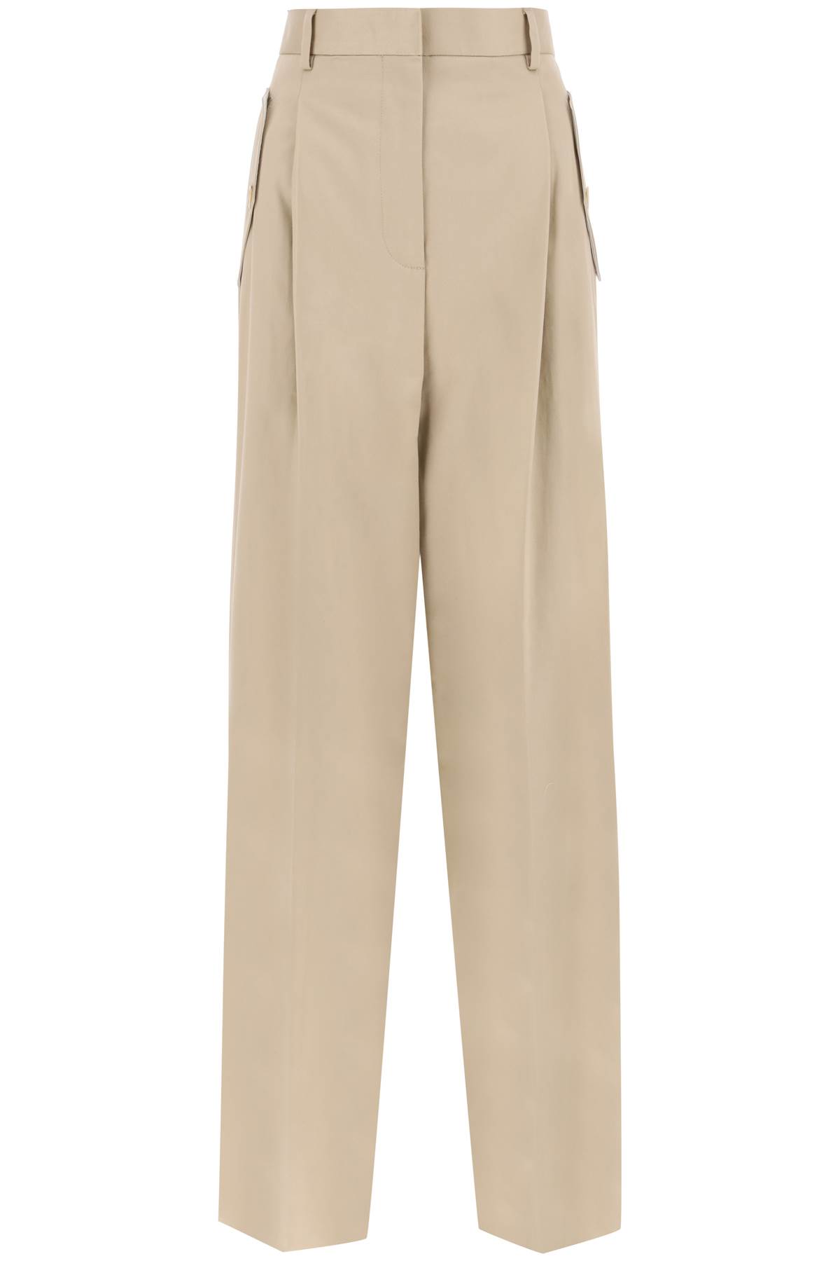 Wide Leg Gabardine Pants