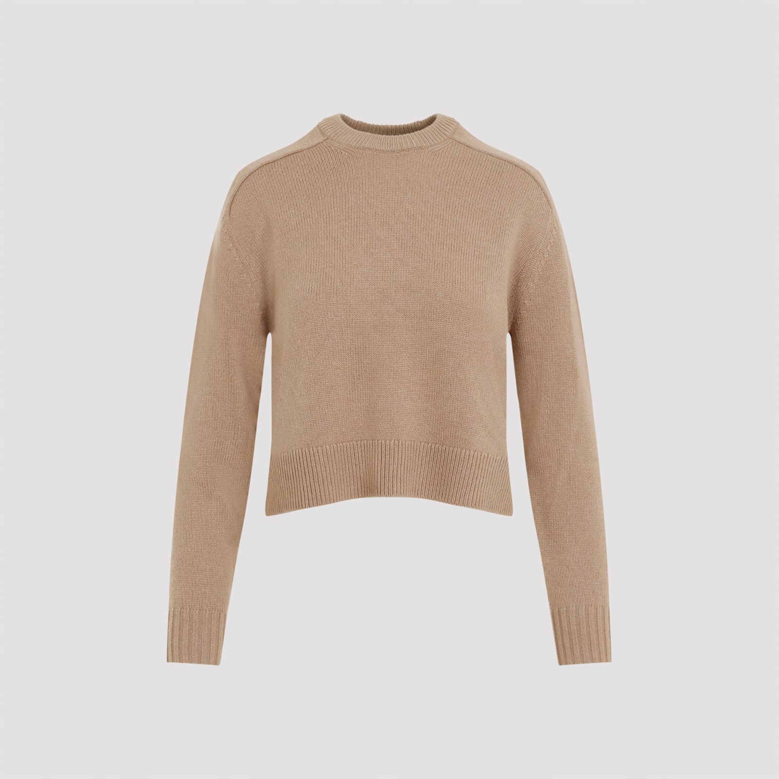 Shop Theory Cropped Pullover In R Royal Camel