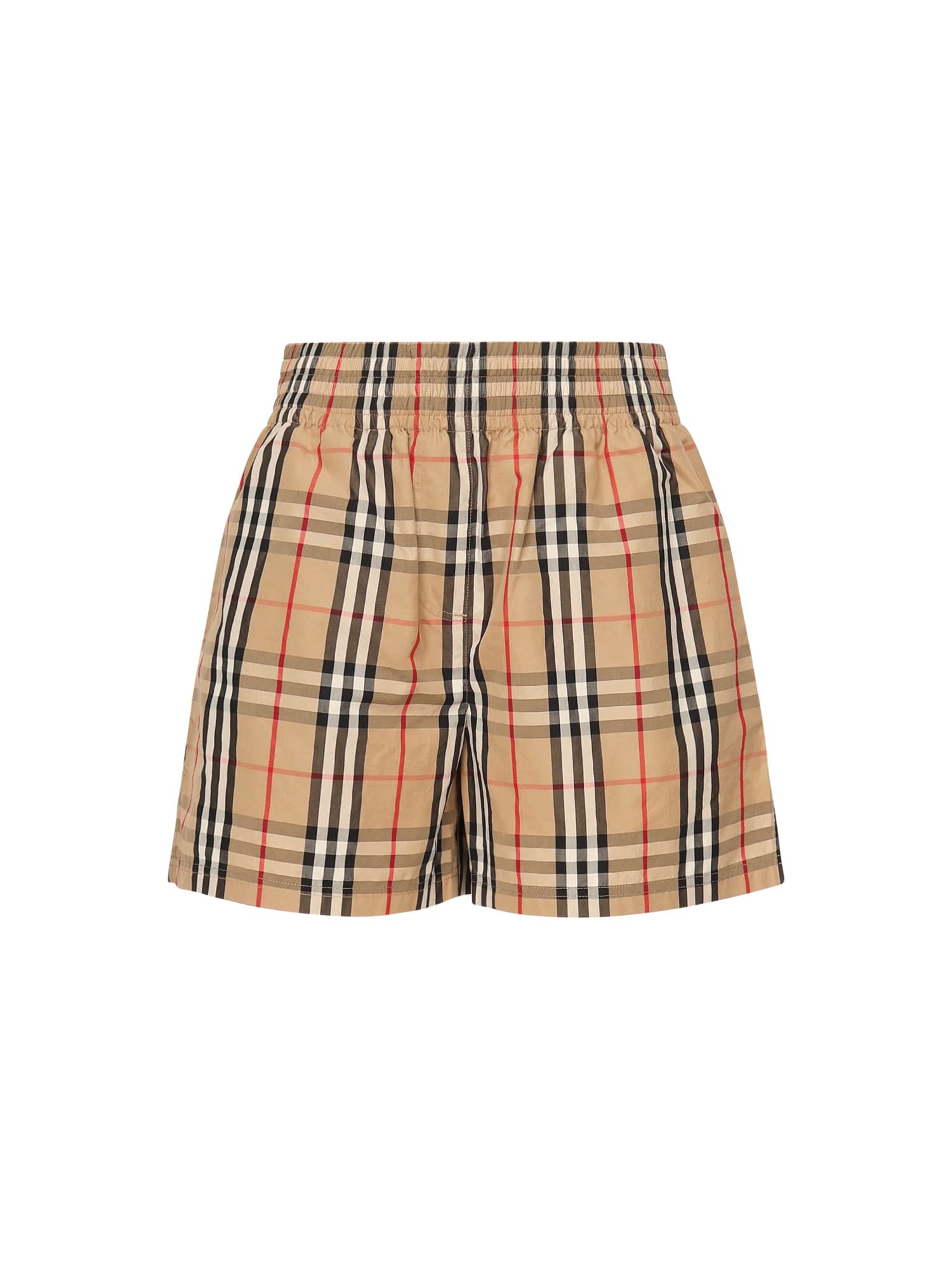 Burberry Check Shorts In Multi