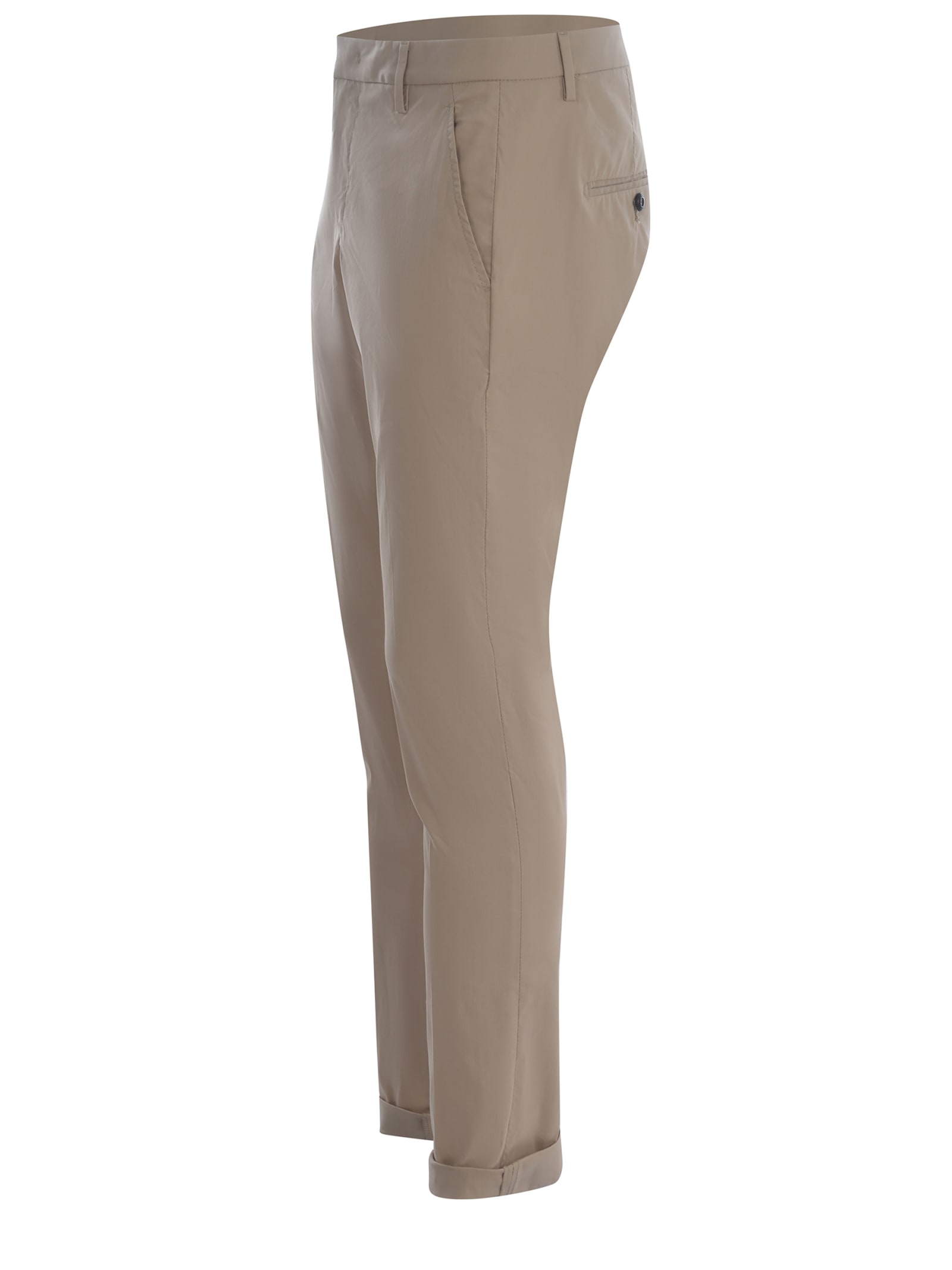Shop Dondup Trousers  Gaubert Made Of Cotton In Beige