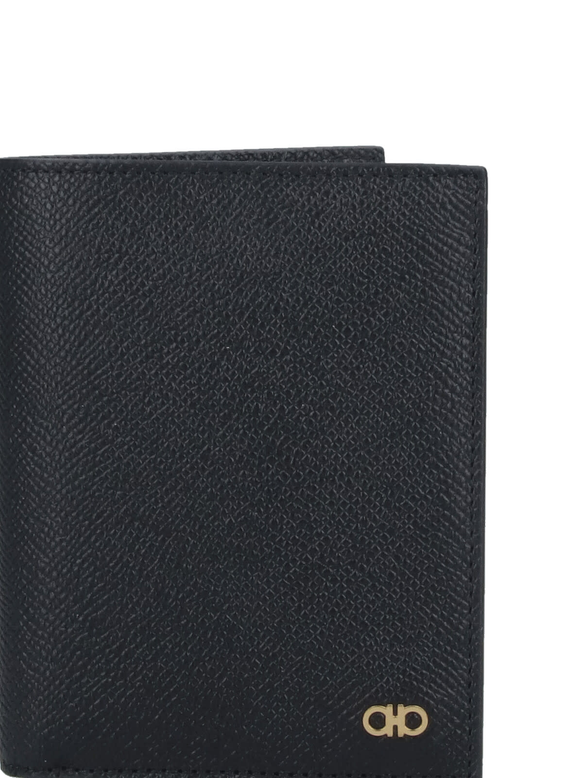 Ferragamo Compact Wallet Gancini In Blue
