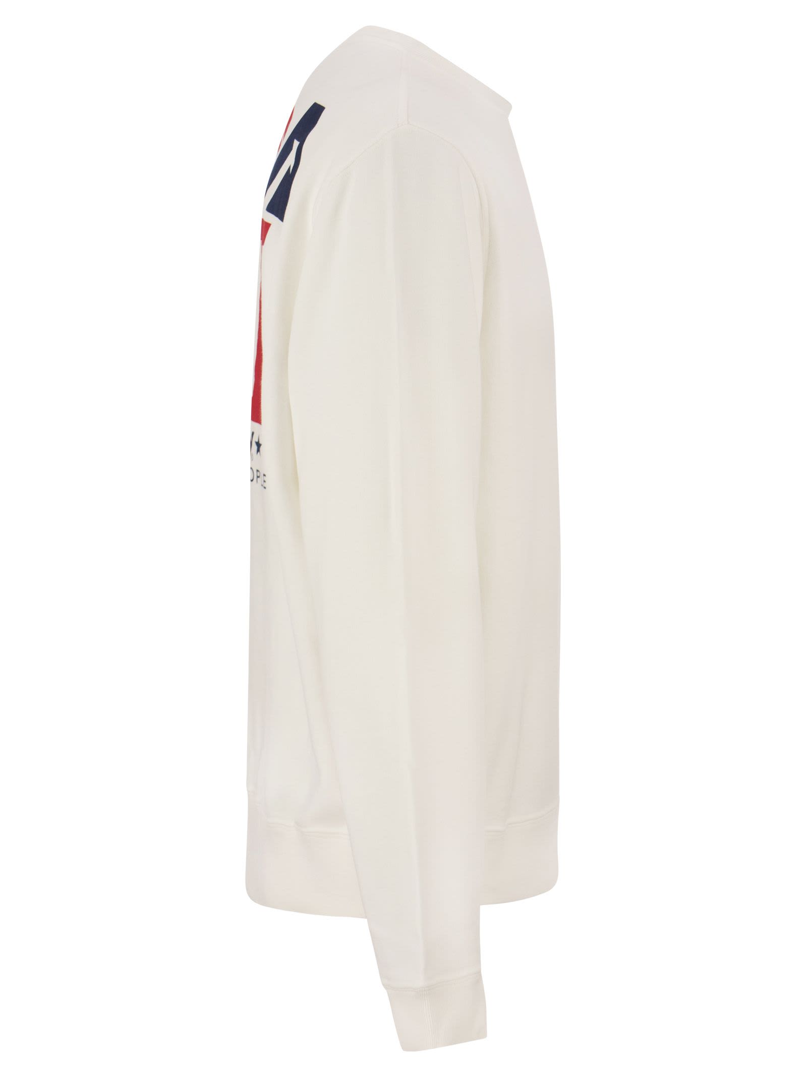 Shop Autry Iconic Action Sweatshirt In White