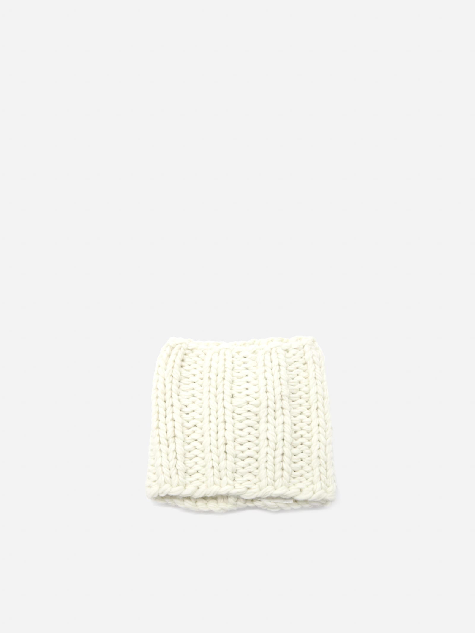 J.W. Anderson White Knitted Neck Warmer