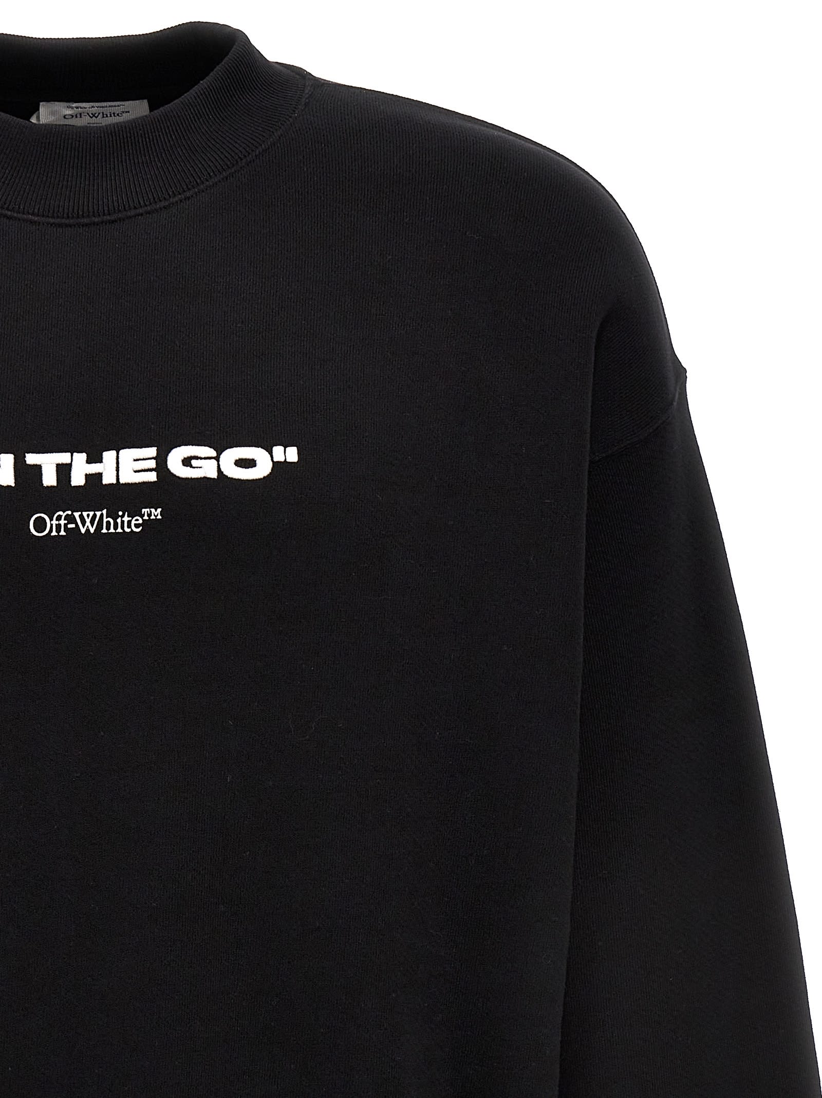 Shop Off-white On The Go Skate Sweatshirt In Black White