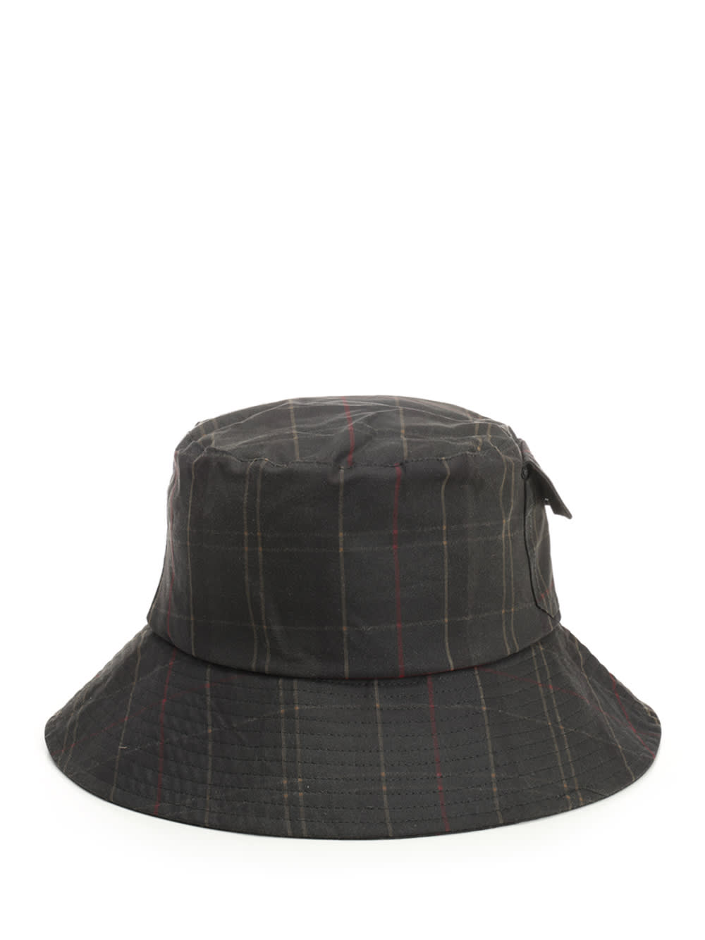 Barbour Scarlet Tartan Bucket Hat In Black