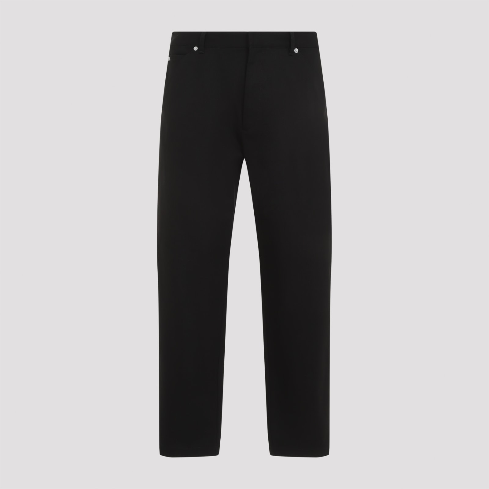 Prada Mid-rise Tapered Denim Jeans In Nero