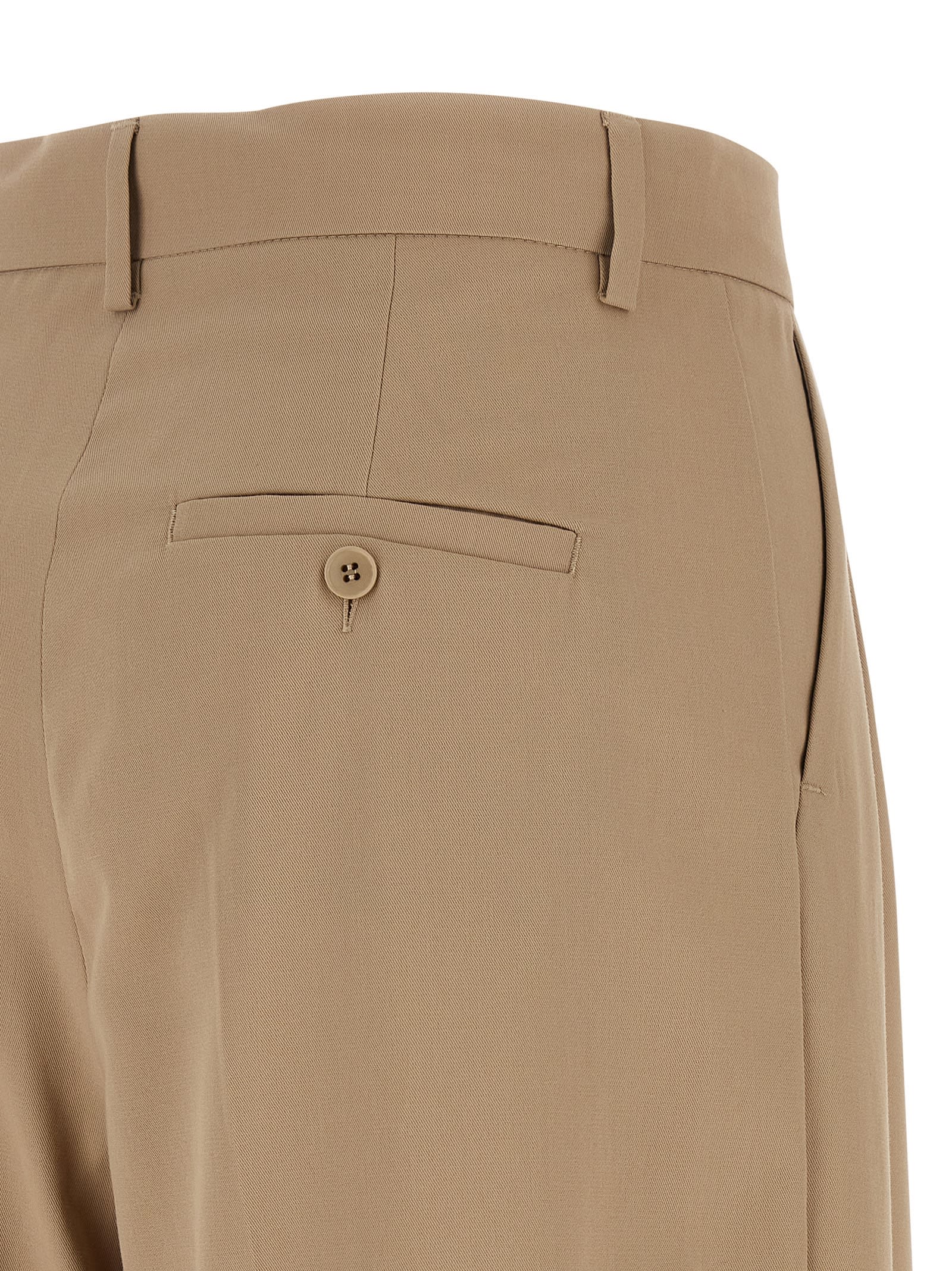 Weekend Max Mara Front Pleated Wide Leg Trousers With Belt Loops In Neutral