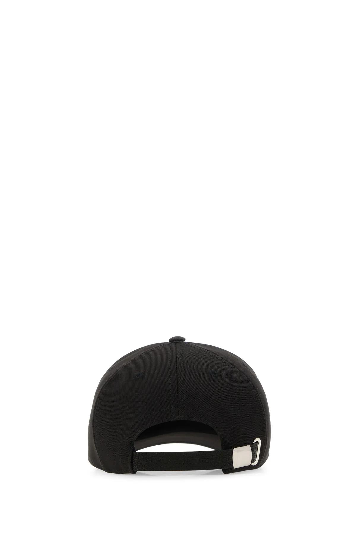 Shop Alexander Mcqueen Black Cotton Baseball Cap