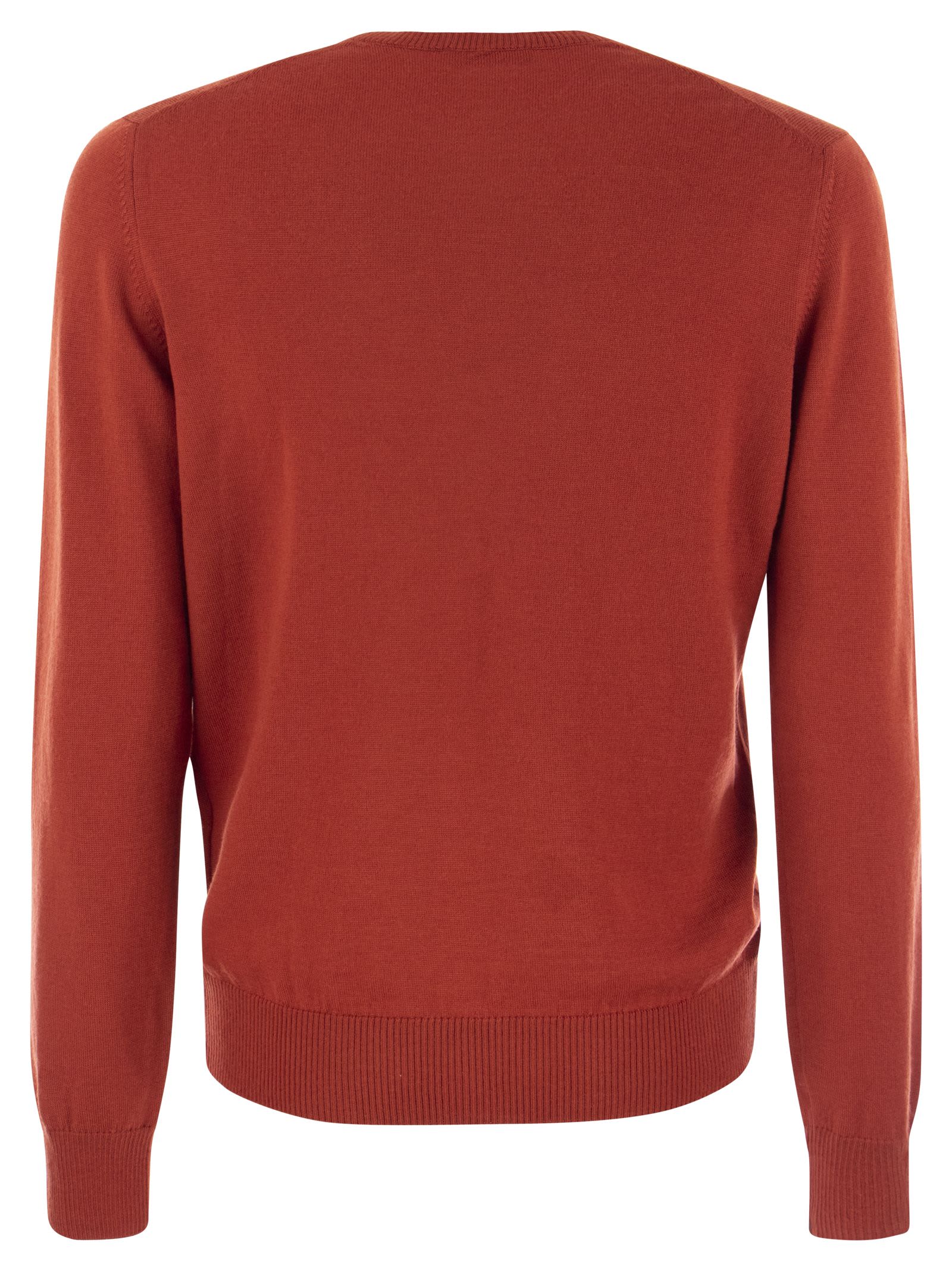 Shop Fay Wool Crew-neck Pullover In Red