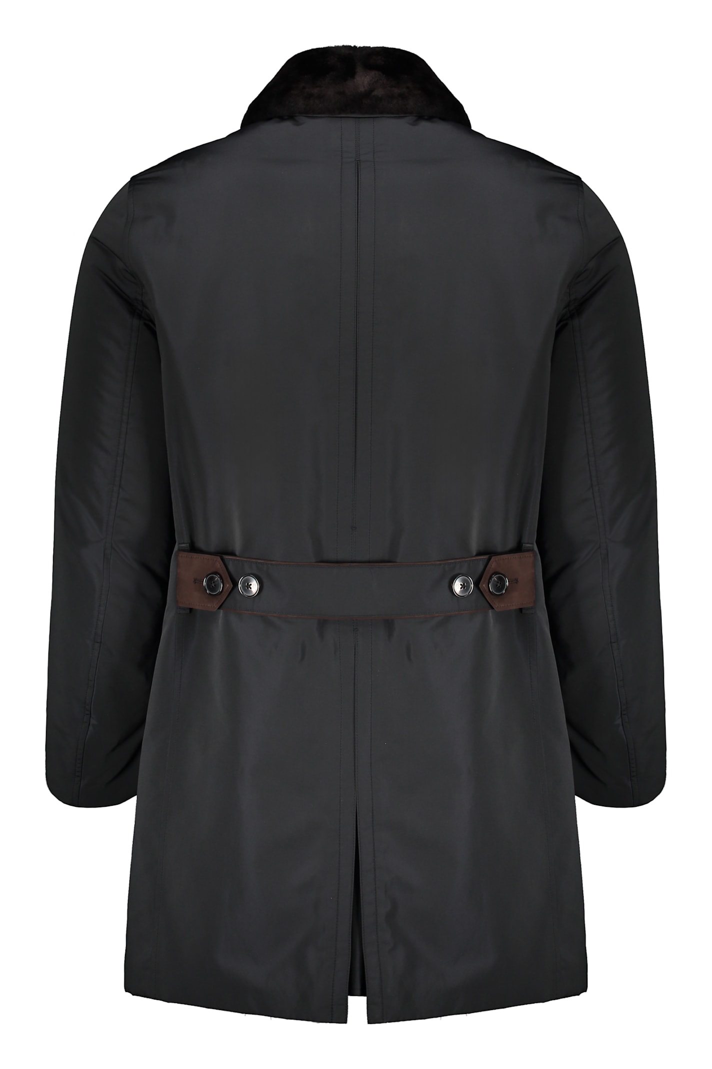 ZEGNA PADDED TECHNO FABRIC COAT 