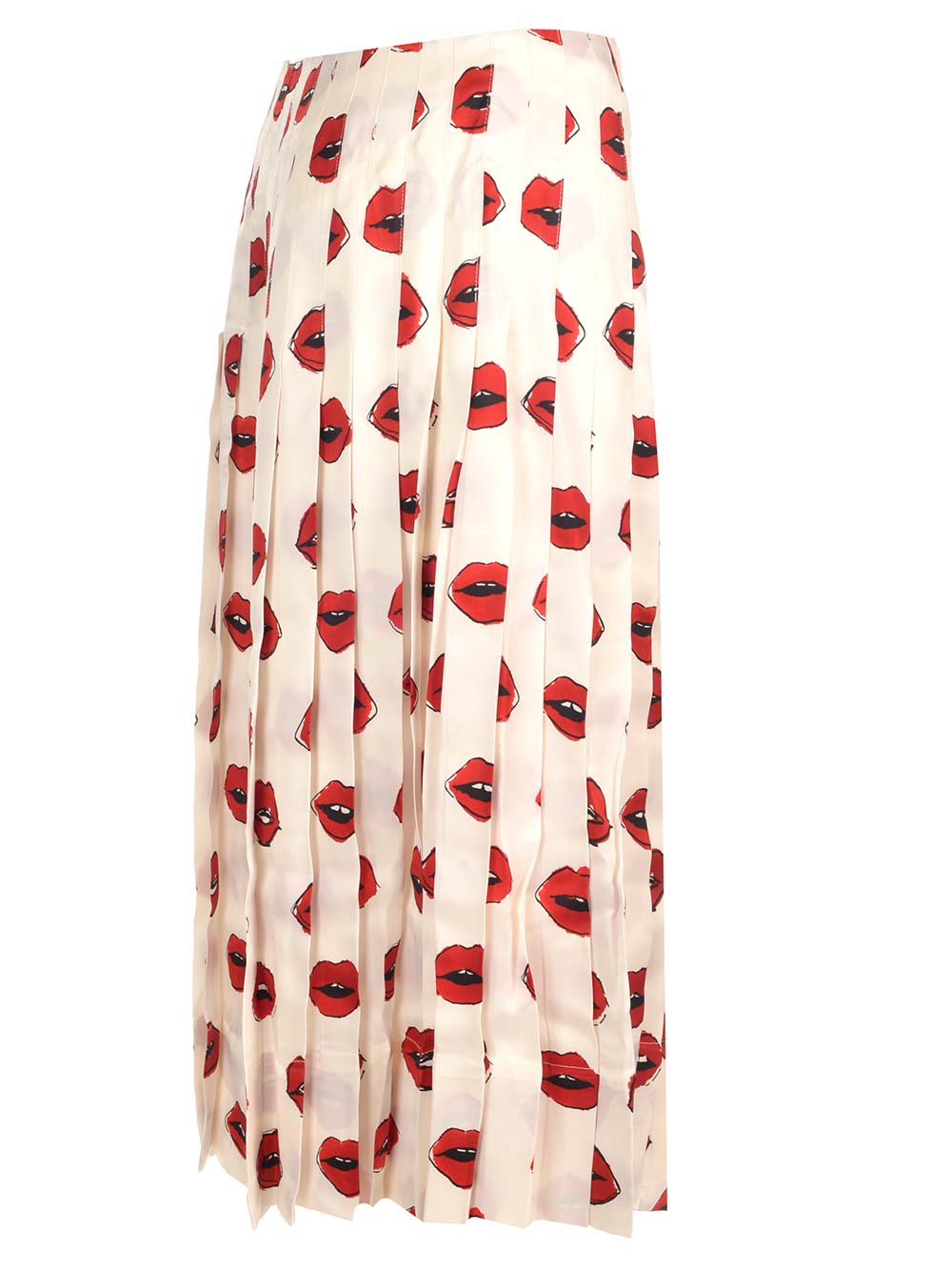 Shop Khaite Pleated Midi Skirt