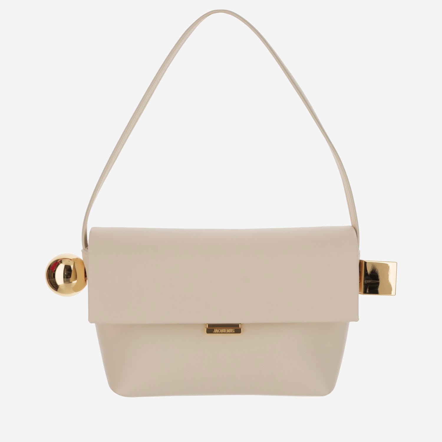 Shop Jacquemus Le Rond Carré Bag In Neutrals